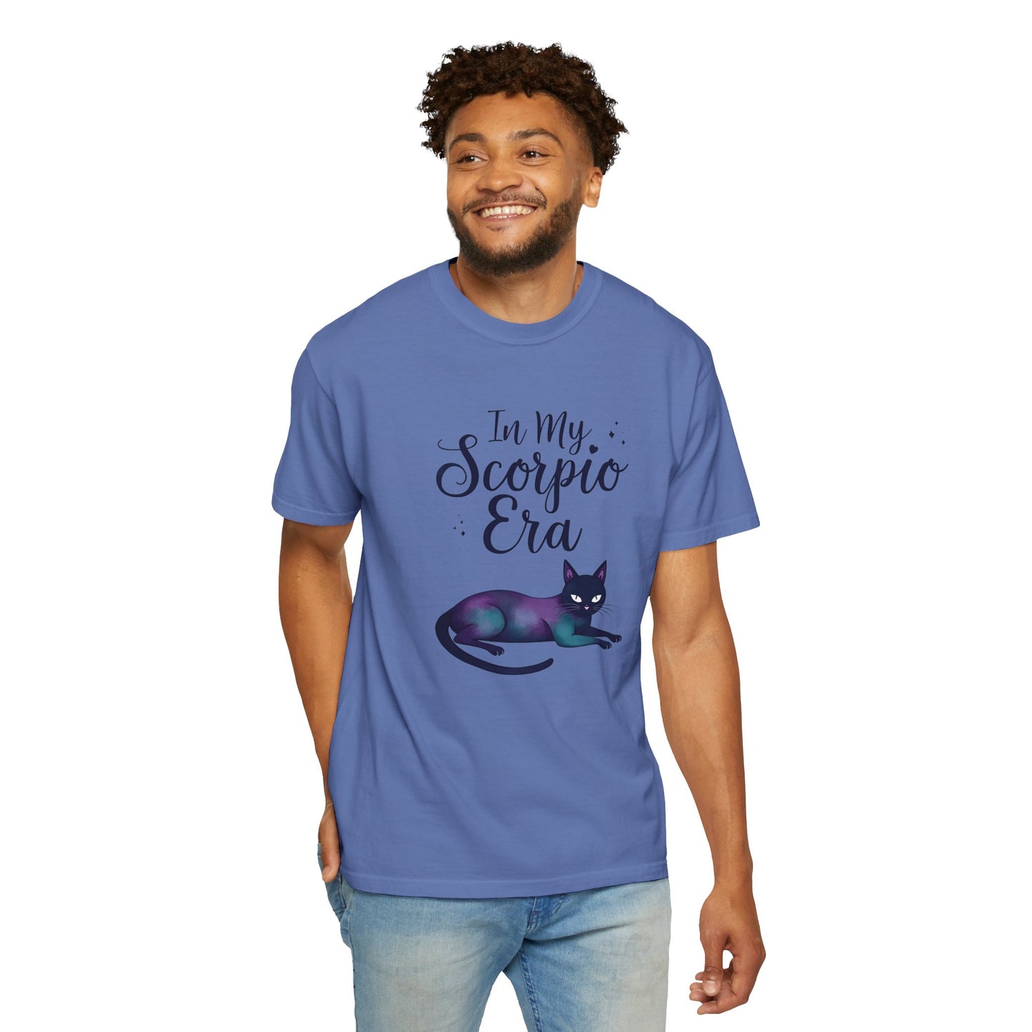 In My Scorpio Era – Mystical Black Cat Tee for the Zodiac Baddie