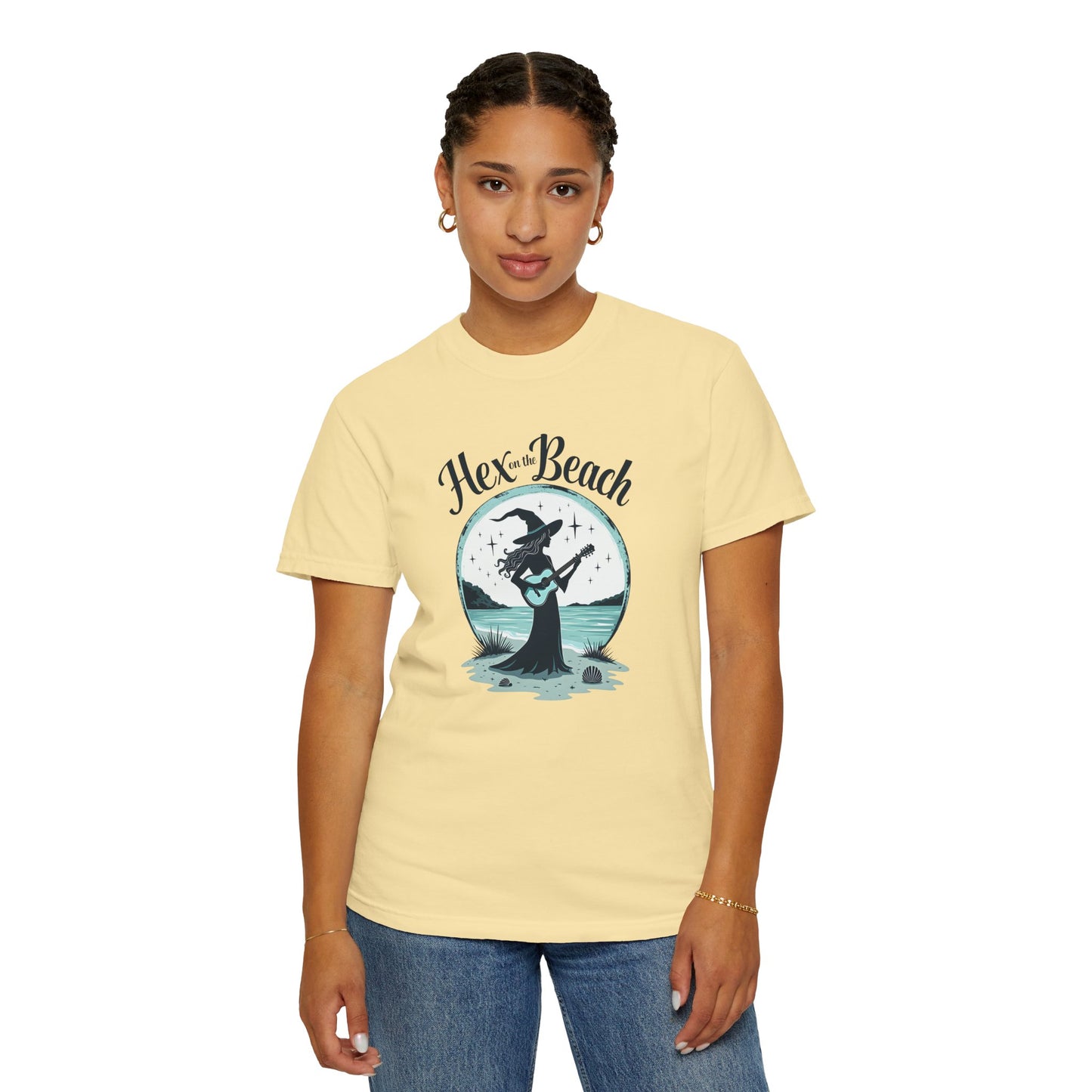 Hex on the Beach - Funny Witch Guitar Tee
