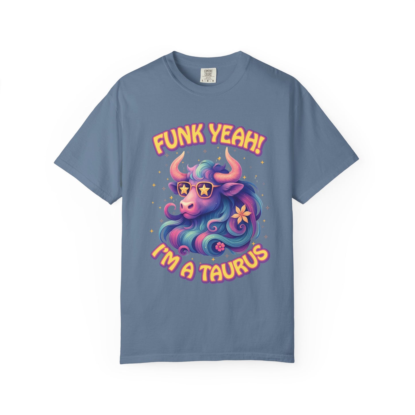 Funk Yeah I’m a Taurus Groovy Tee – Multicolor Retro Zodiac Shirt