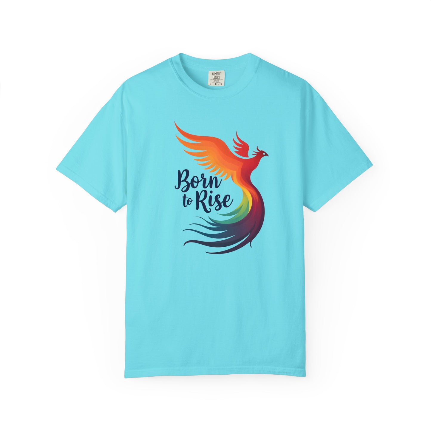 Born to Rise - Colorful Phoenix Affirmation Empowerment Tee