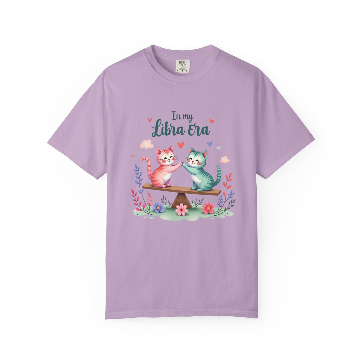 In My Libra Era Tee β Funny Colorful Zodiac Cat Shirt
