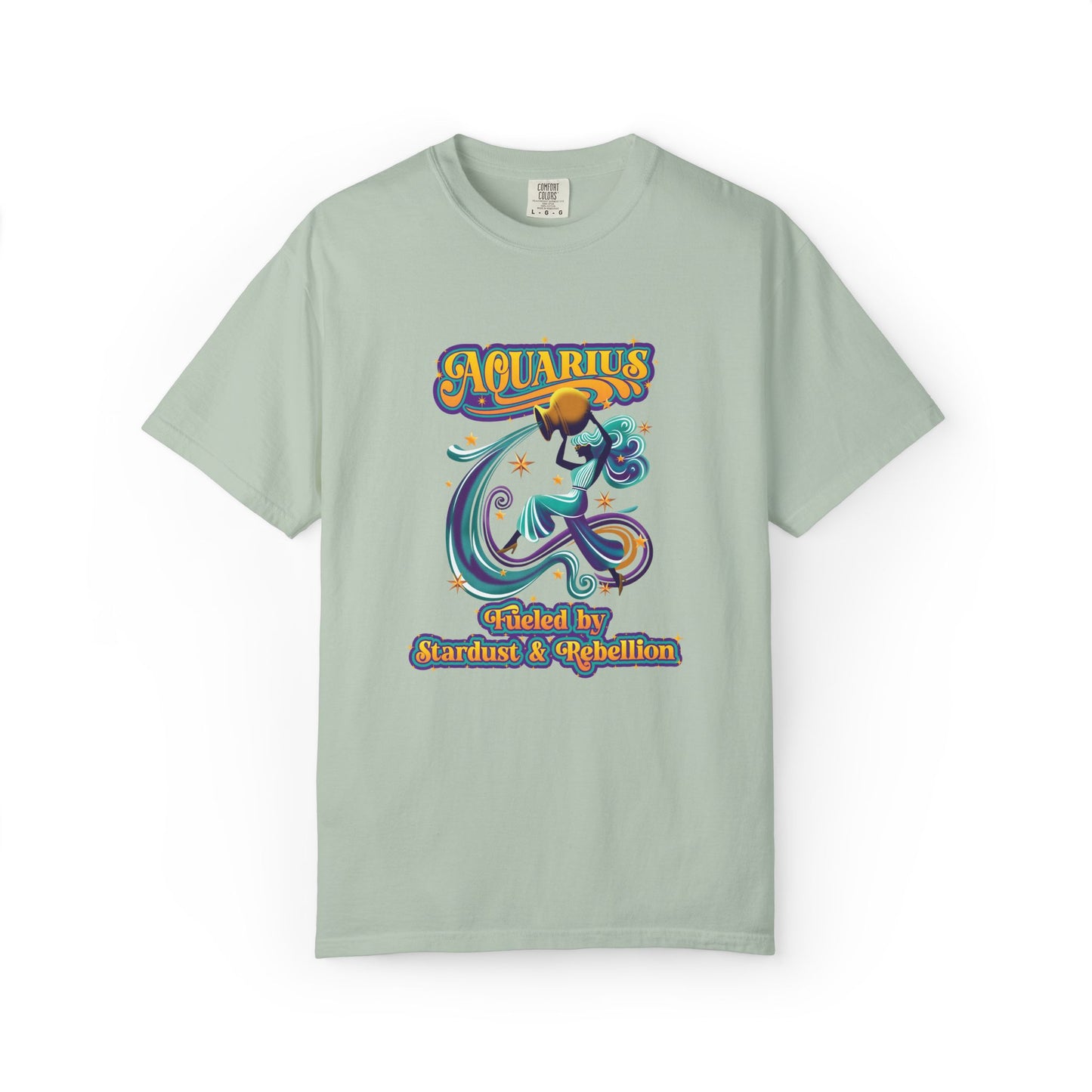 Aquarius Fueled by Stardust & Rebellion – Retro Rebel Tee