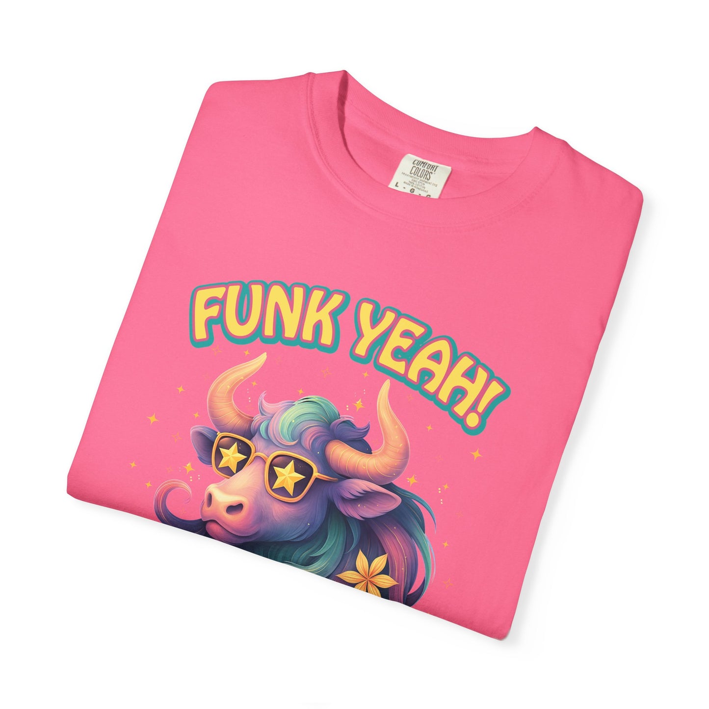 Funk Yeah I’m a Taurus T-Shirt | Cool Retro Taurus Graphic Tee | Comfort Colors 1717 | Astrology Shirt for Earth Signs