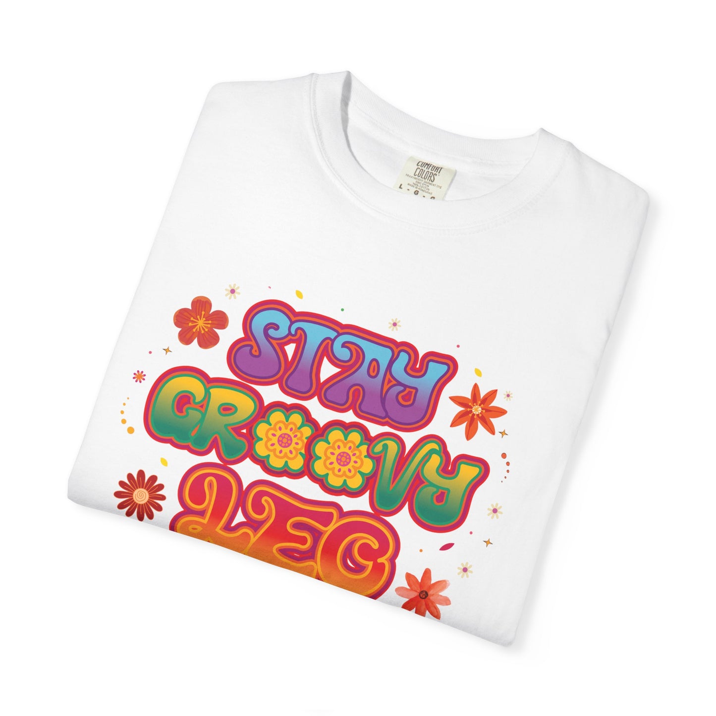 Stay Groovy Leo β Retro Zodiac Flower Power Tee