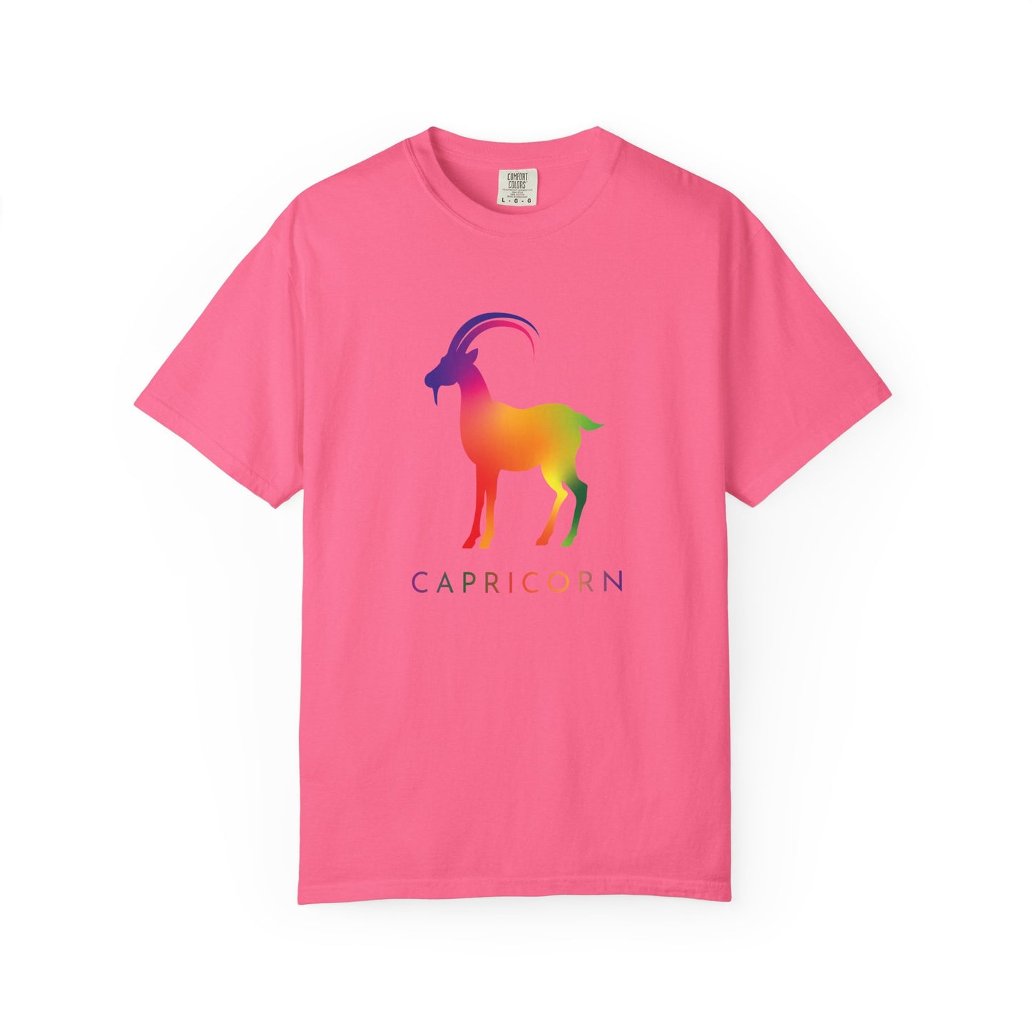 Capricorn β Rainbow Gradient Zodiac Goat Tee