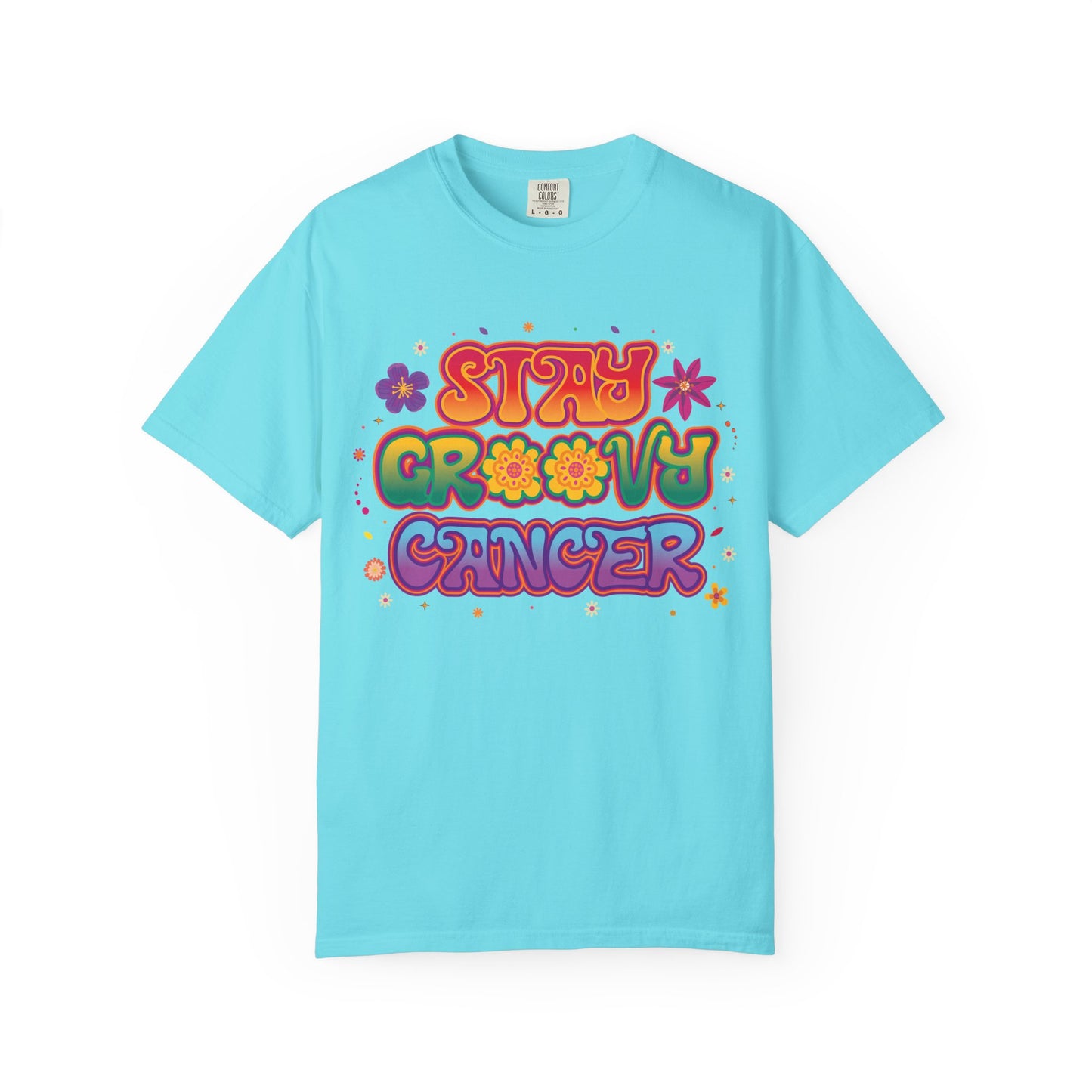 Stay Groovy Cancer Tee – Retro Colorful Zodiac Shirt