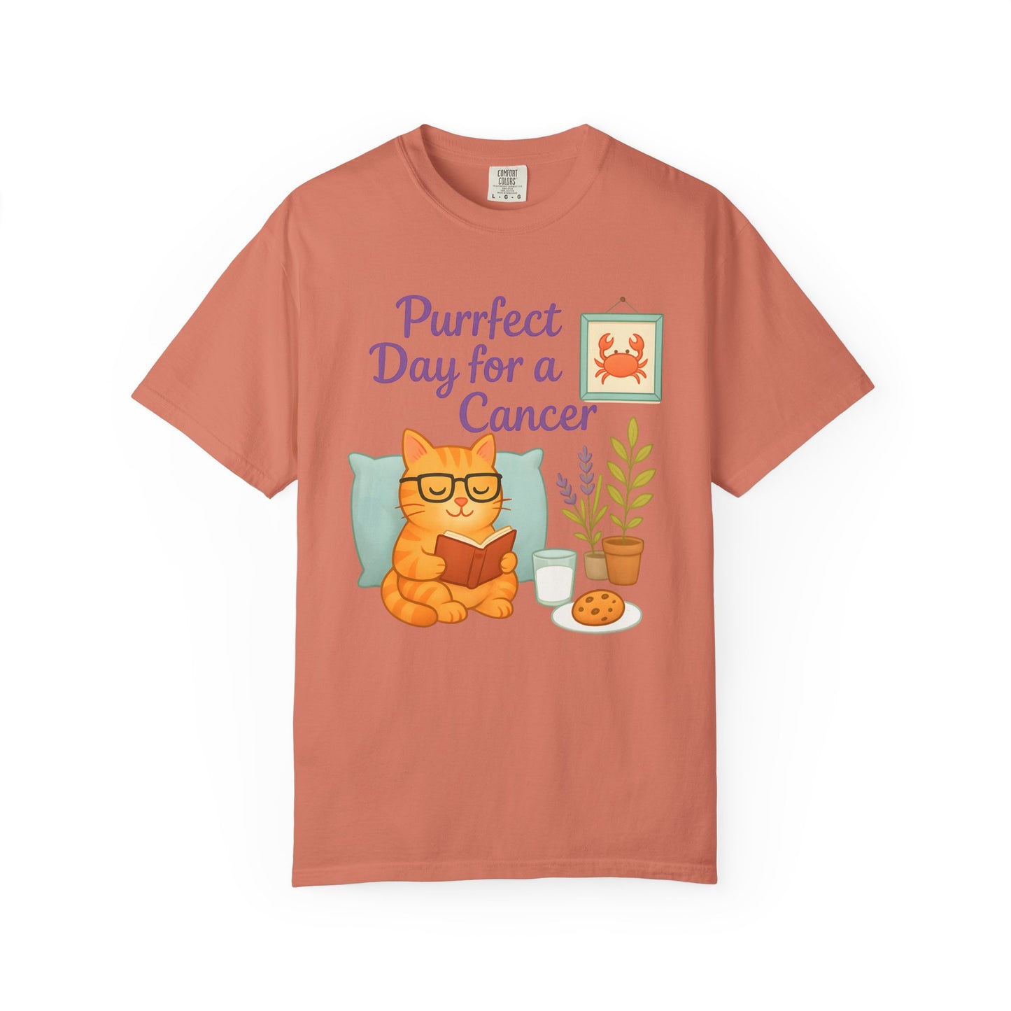 Purrfect Day for a Cancer – Funny Zodiac Cat Tee