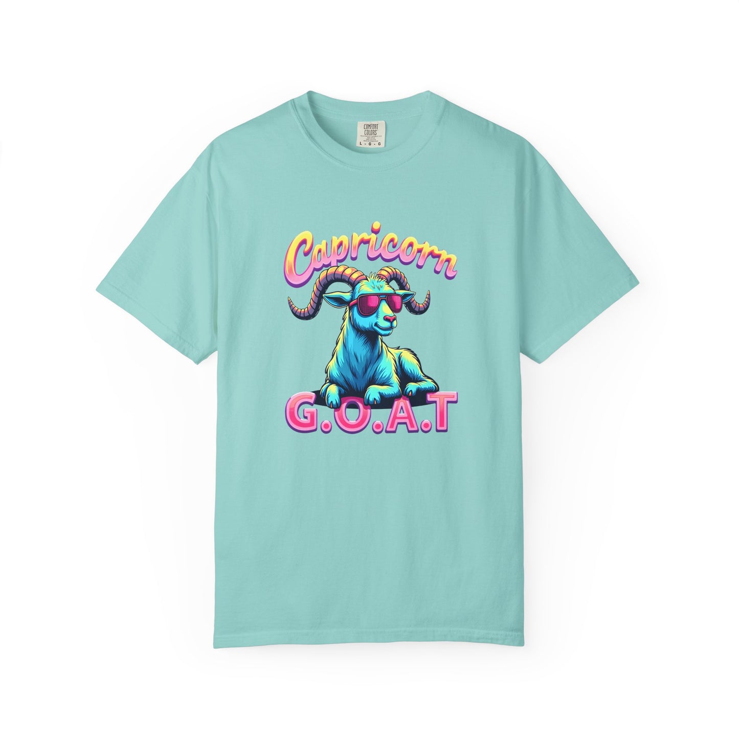 Capricorn G.O.A.T – Retro Neon Astrology Tee