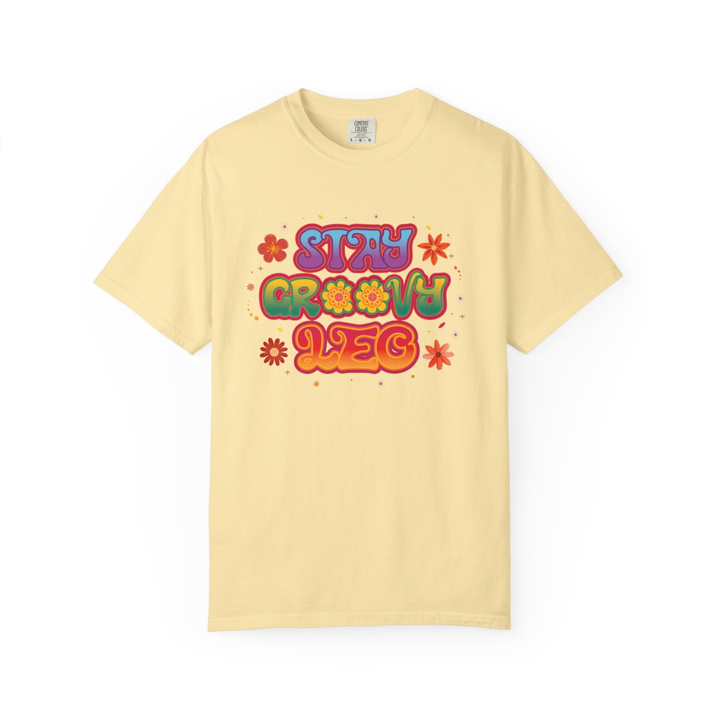Stay Groovy Leo β Retro Zodiac Flower Power Tee