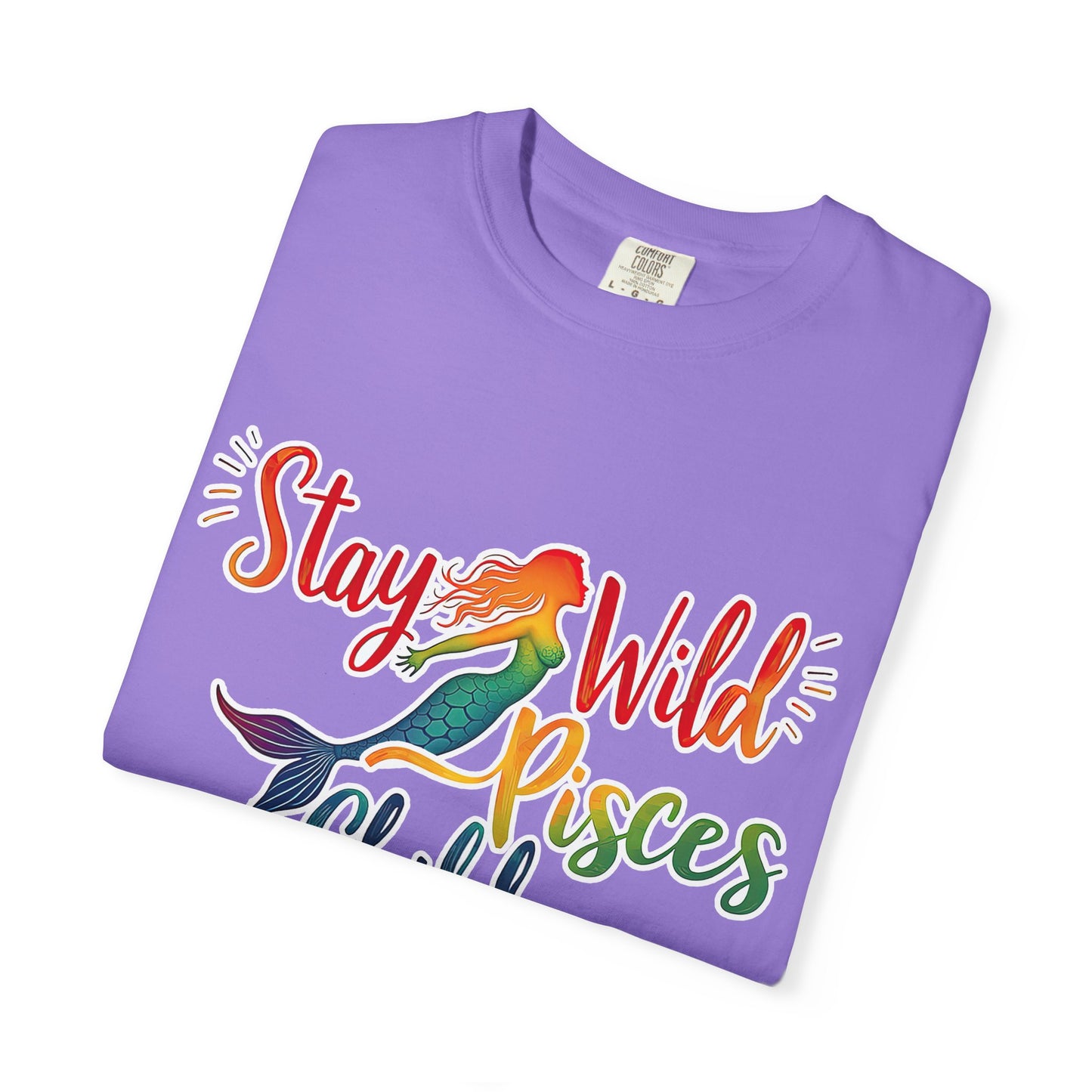 Stay Wild Pisces Child Tee β Colorful Mermaid Zodiac Shirt