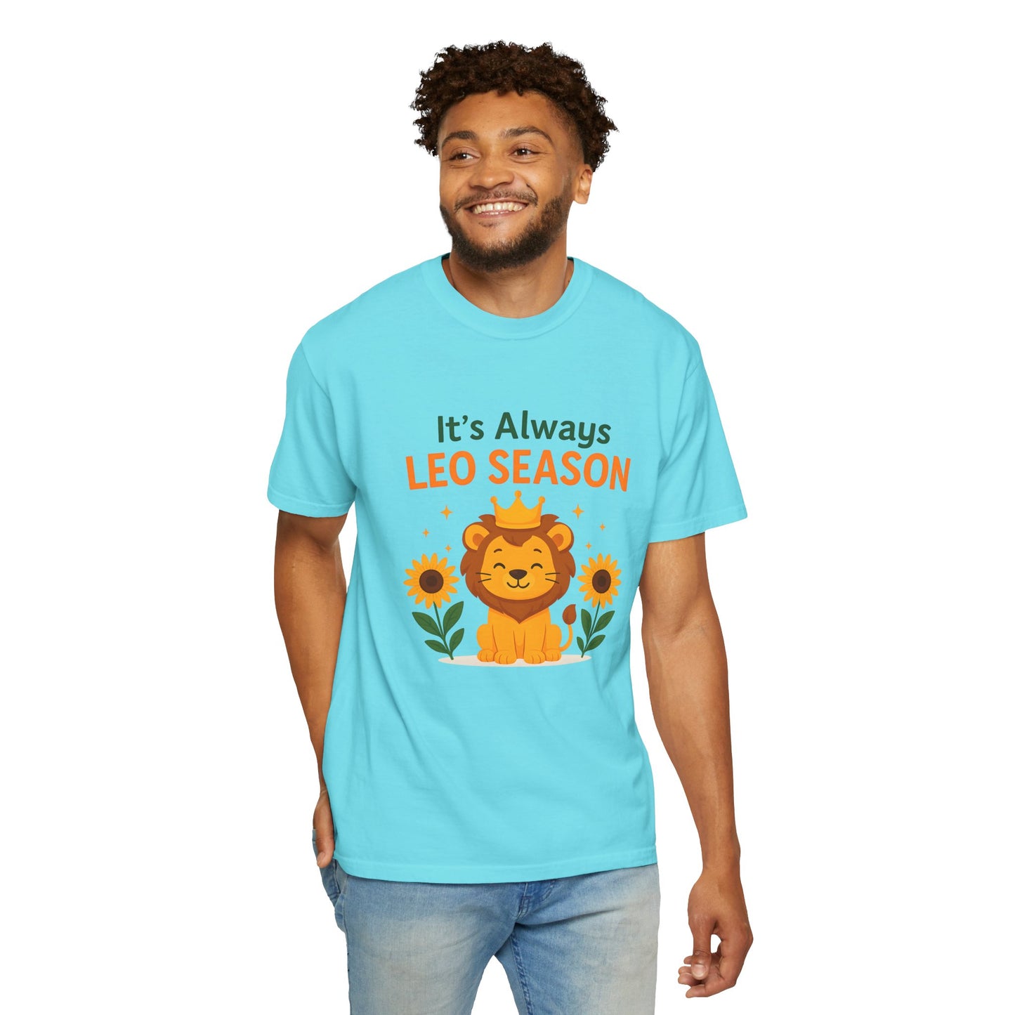 It’s Always Leo Season – Funny Sunflower Lion Tee