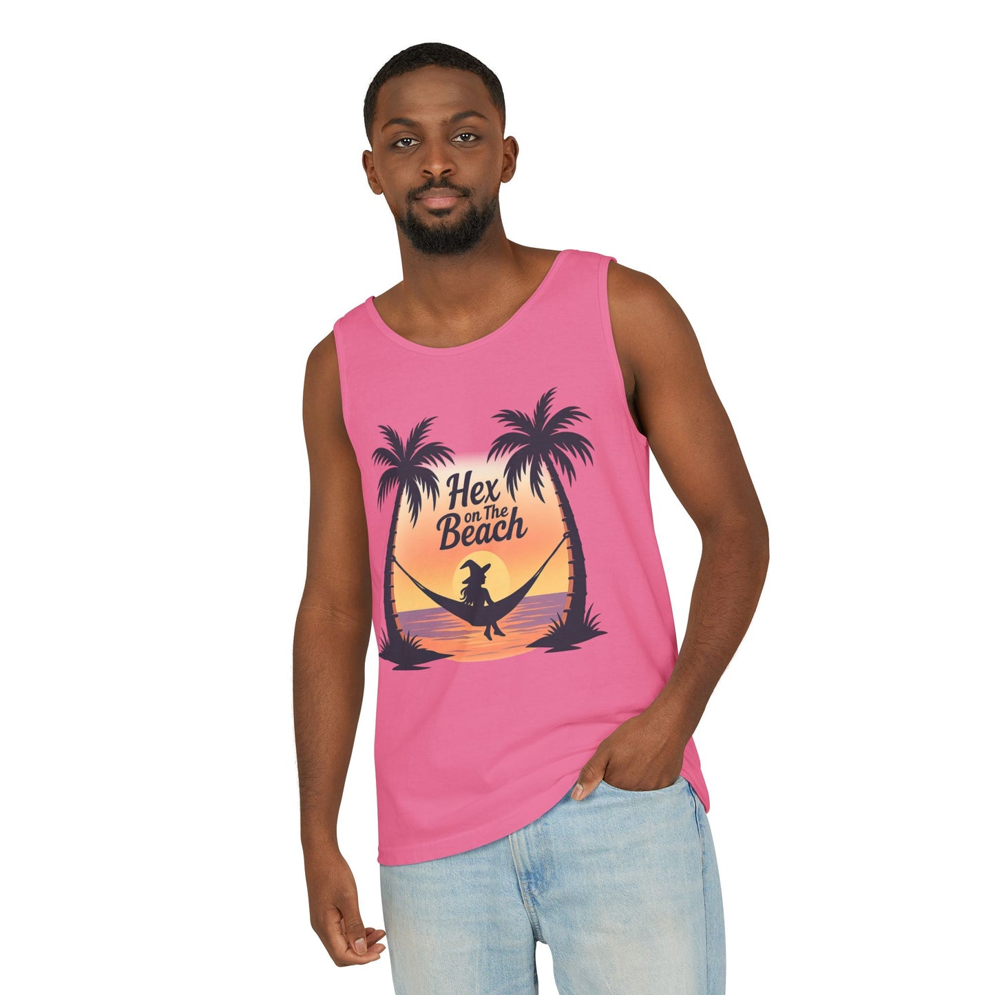 Hex on the Beach Tank – Wicked Retro Witchcore Shirt