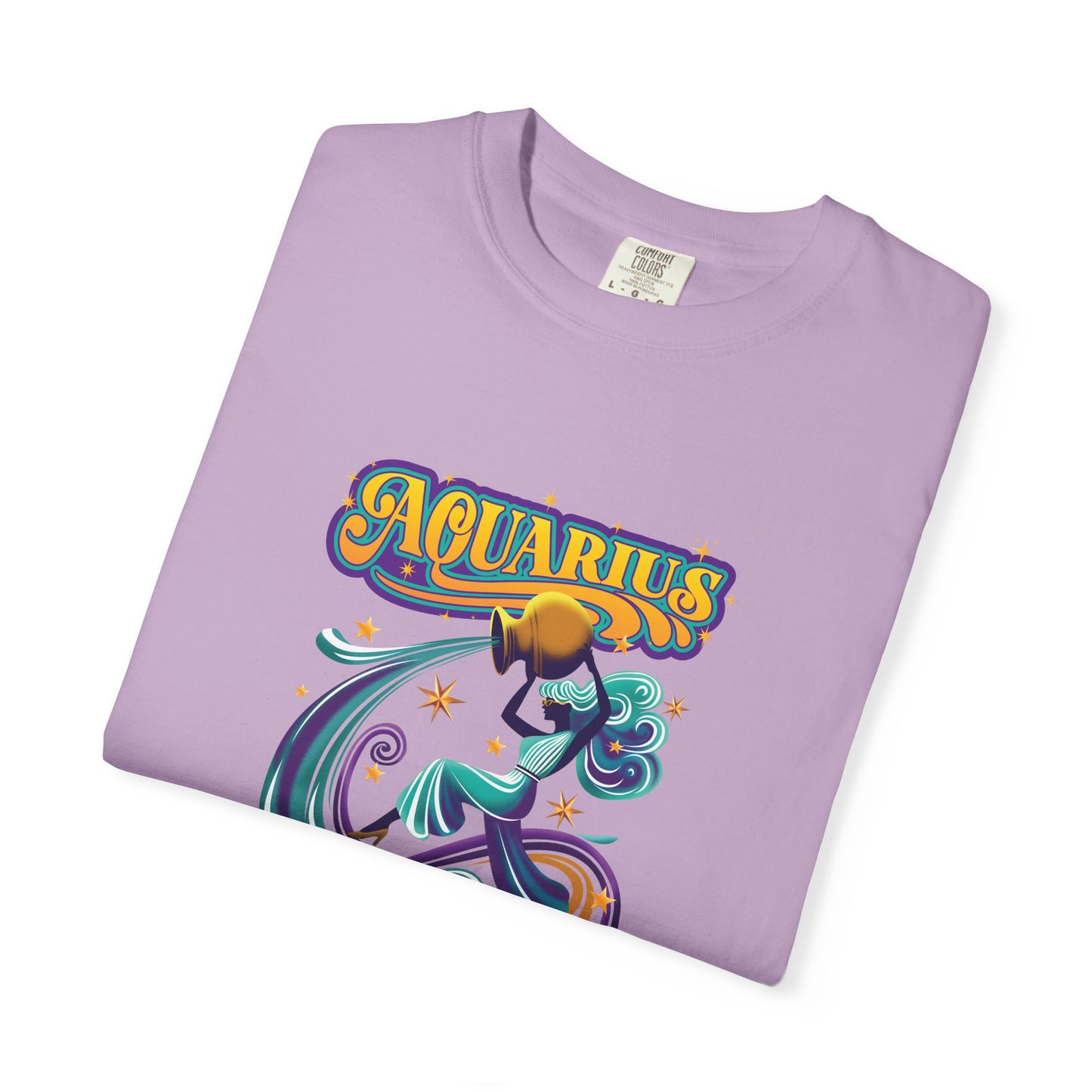 Aquarius Fueled by Stardust & Rebellion – Retro Rebel Tee