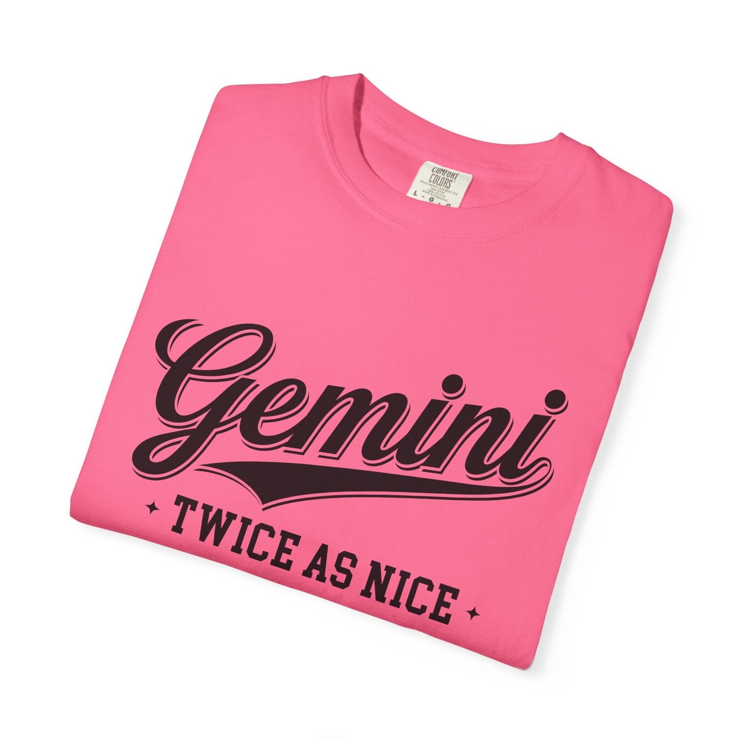 Gemini “Twice As Nice” Zodiac- Retro Astrology Tee - Unisex Graphic Shirt