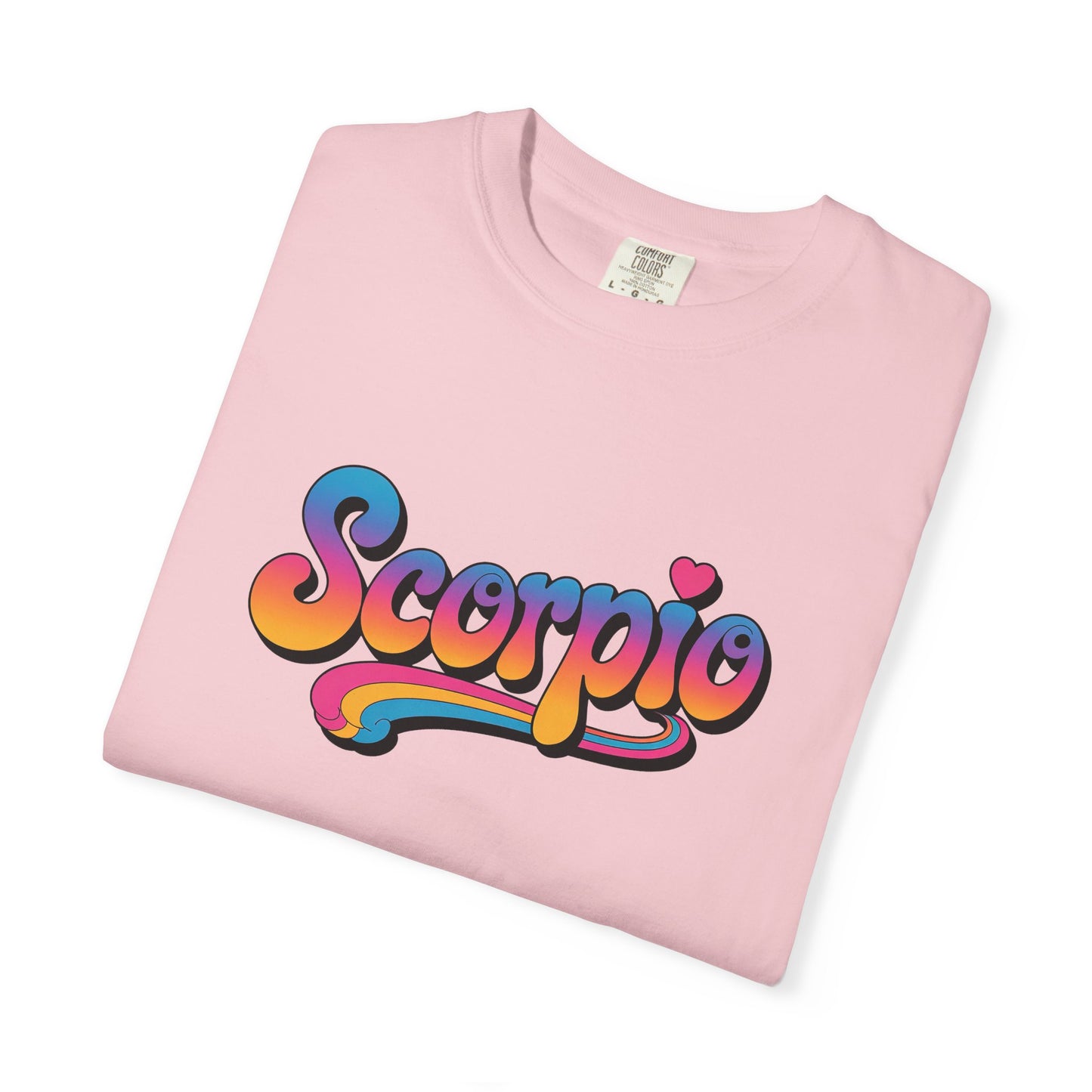 Scorpio Retro Groovy Tee – Multicolor Zodiac Shirt