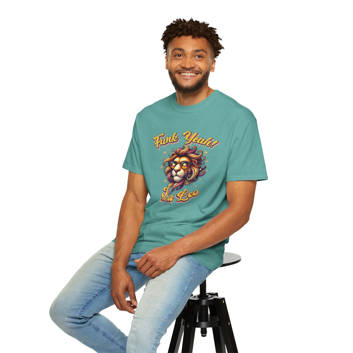 Funk Yeah I’m a Leo- Retro Groovy Lion T-Shirt