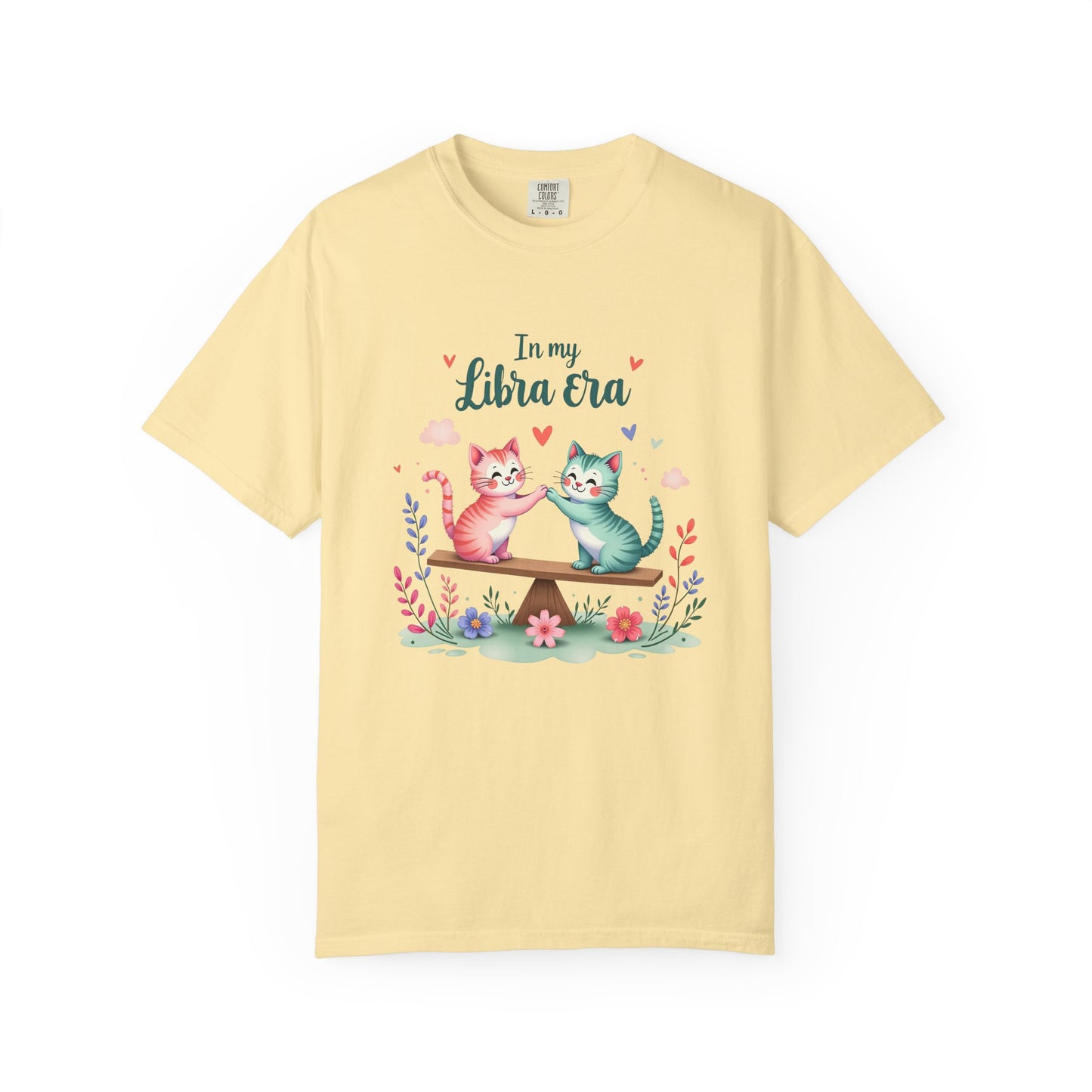 In My Libra Era Tee β Funny Colorful Zodiac Cat Shirt