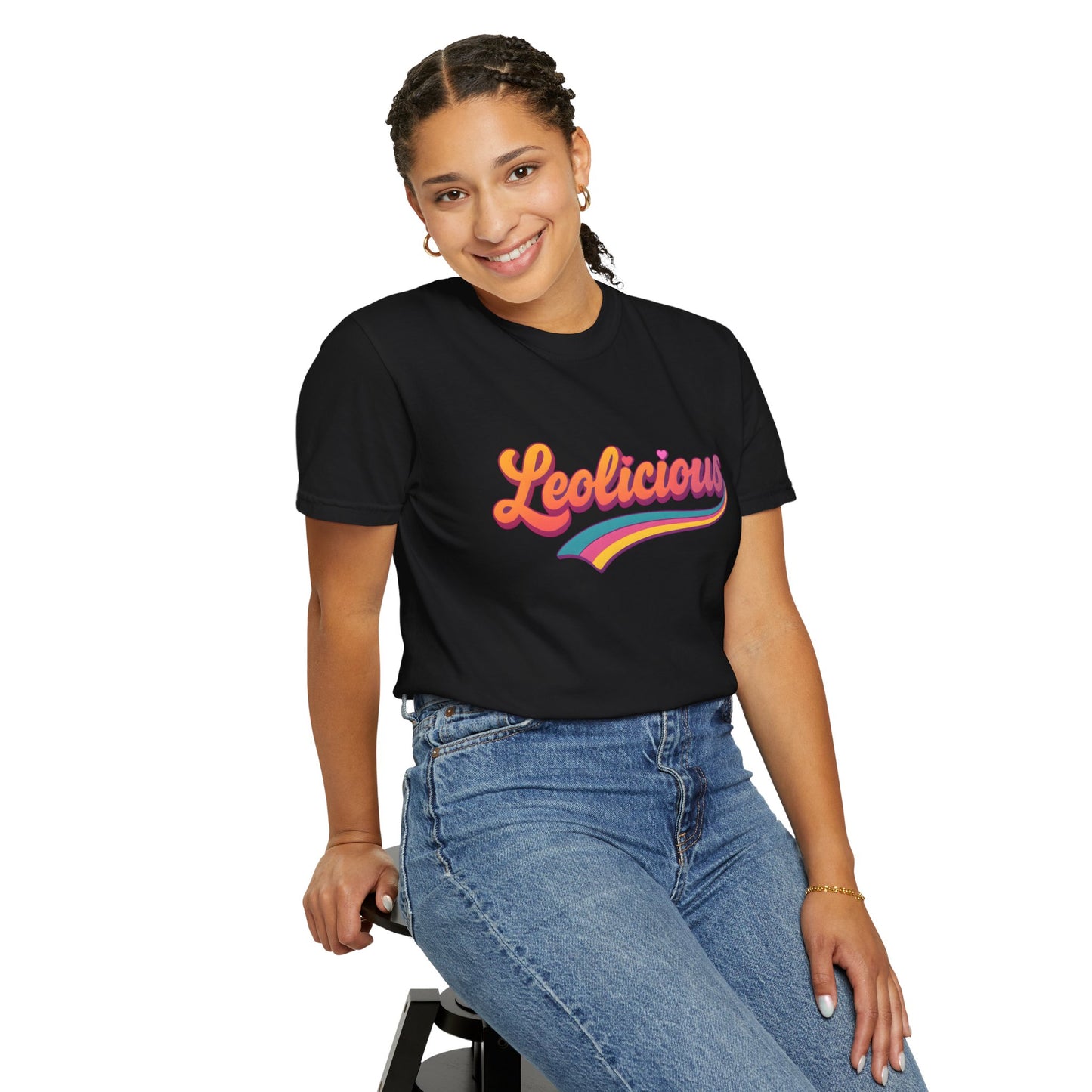 Leolicious β Retro Groovy Leo Zodiac Tee