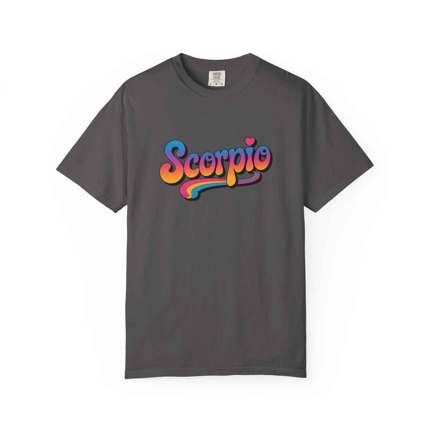 Scorpio Retro Groovy Tee – Multicolor Zodiac Shirt