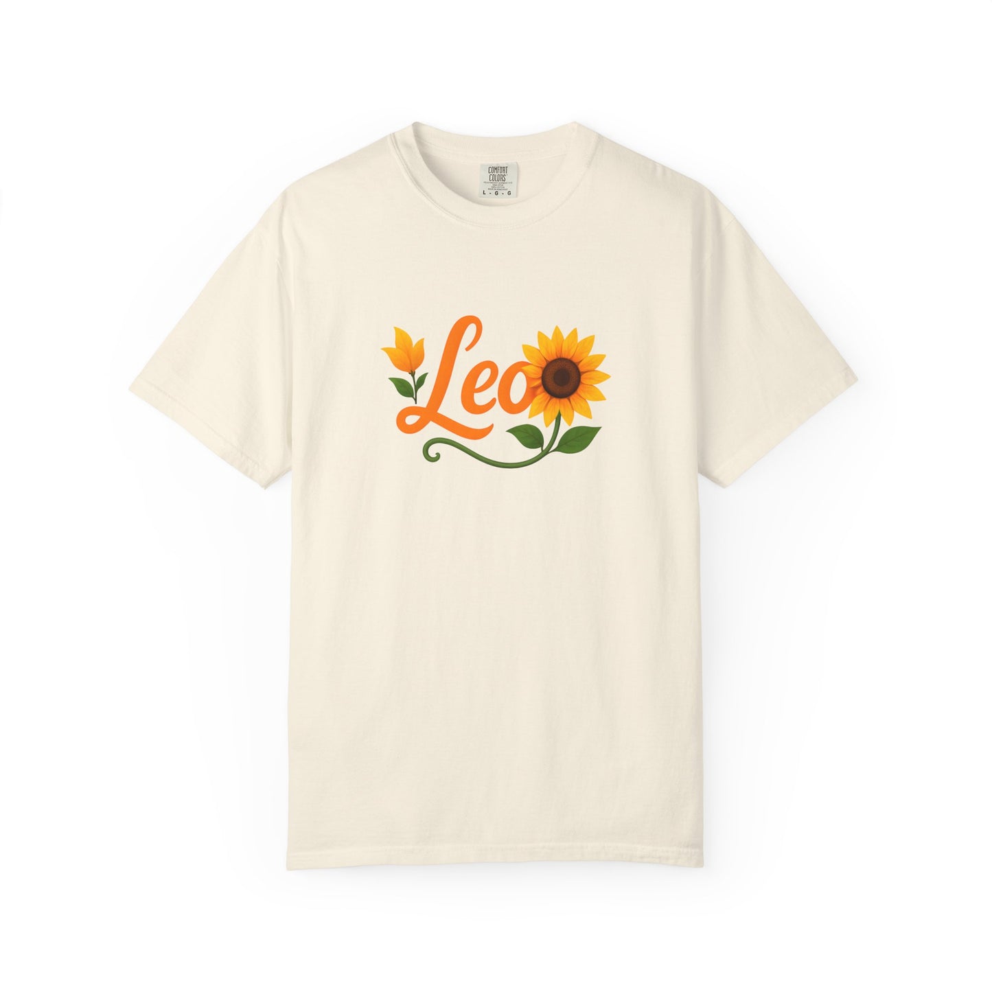 Leo Sunflower Tee β Retro Zodiac Shirt