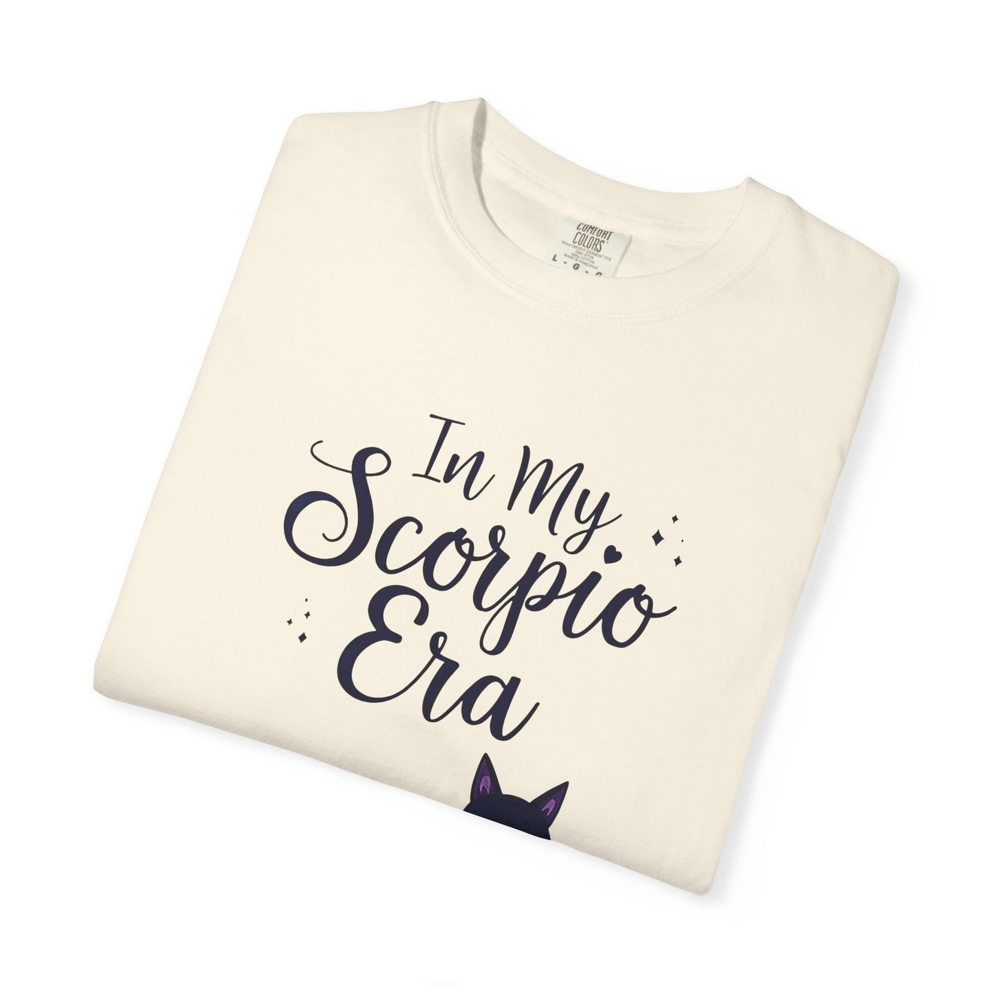 In My Scorpio Era – Mystical Black Cat Tee for the Zodiac Baddie