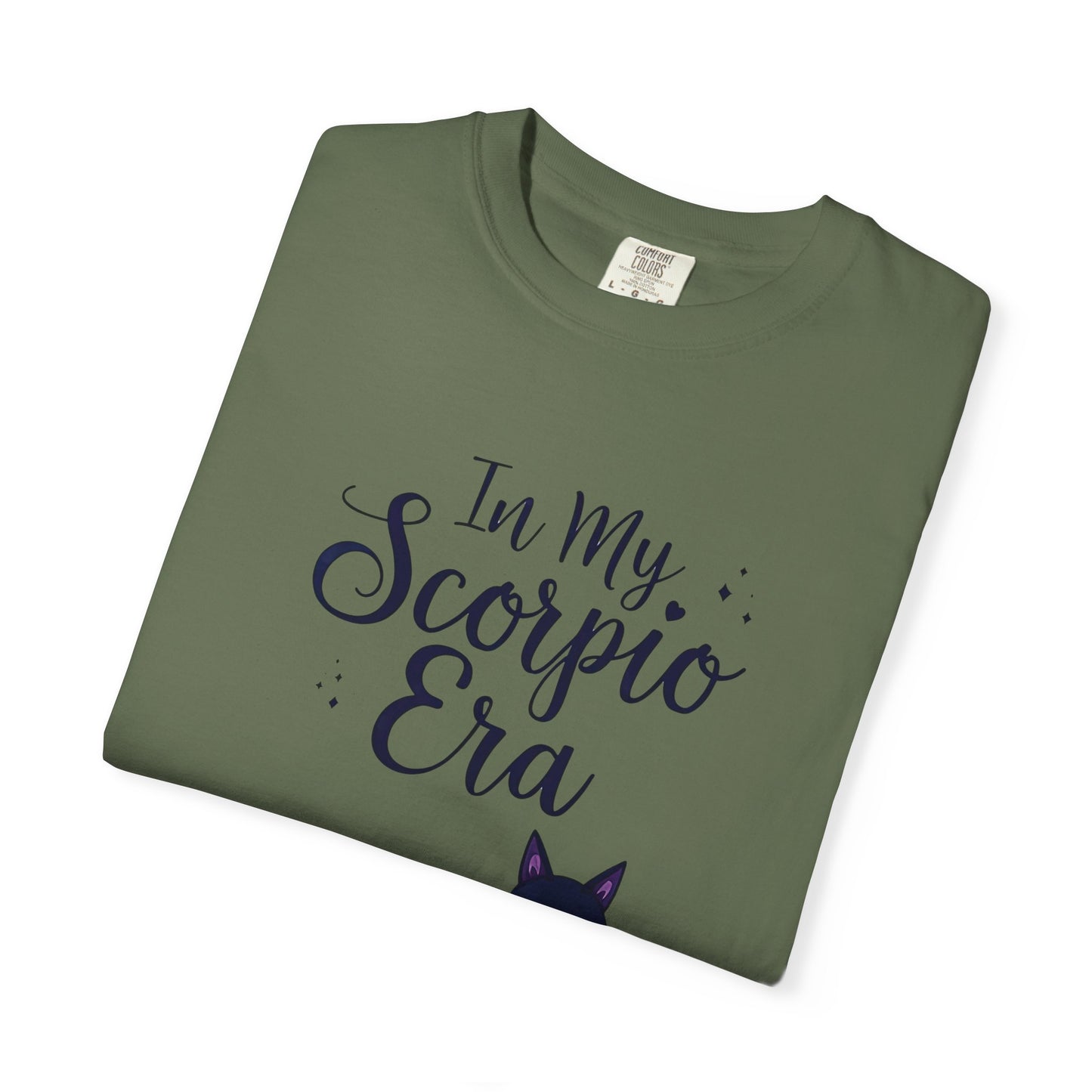 In My Scorpio Era – Mystical Black Cat Tee for the Zodiac Baddie