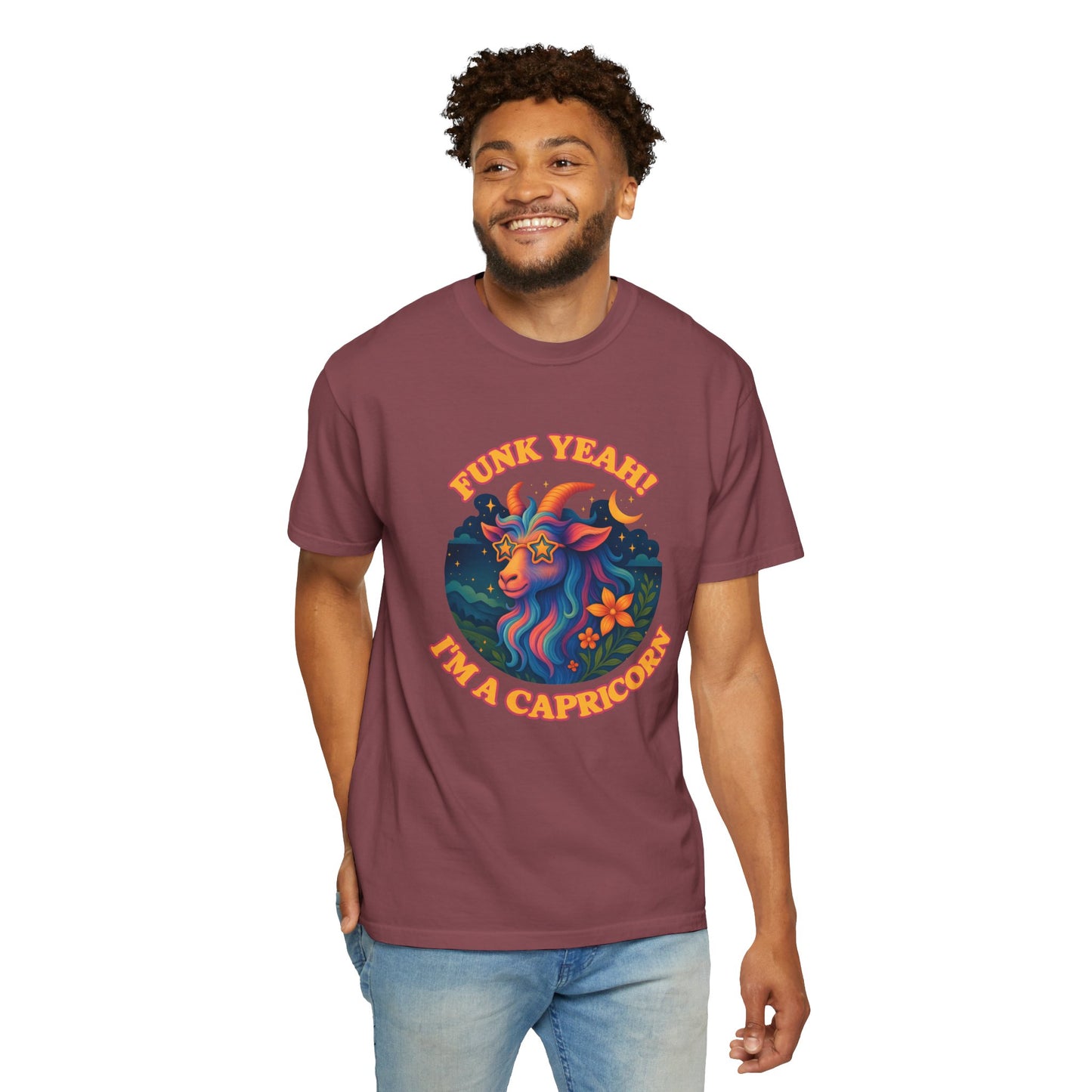 Funk Yeah! I’m a Capricorn – Retro Goat Groove Tee