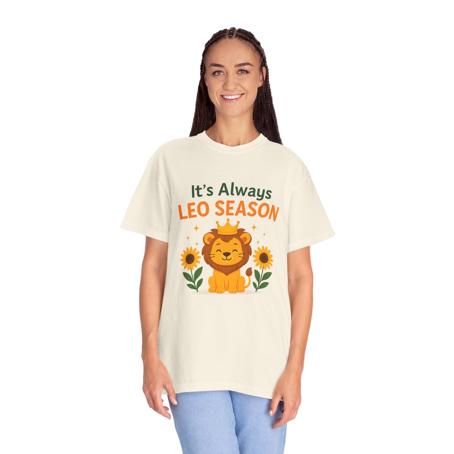It’s Always Leo Season – Funny Sunflower Lion Tee