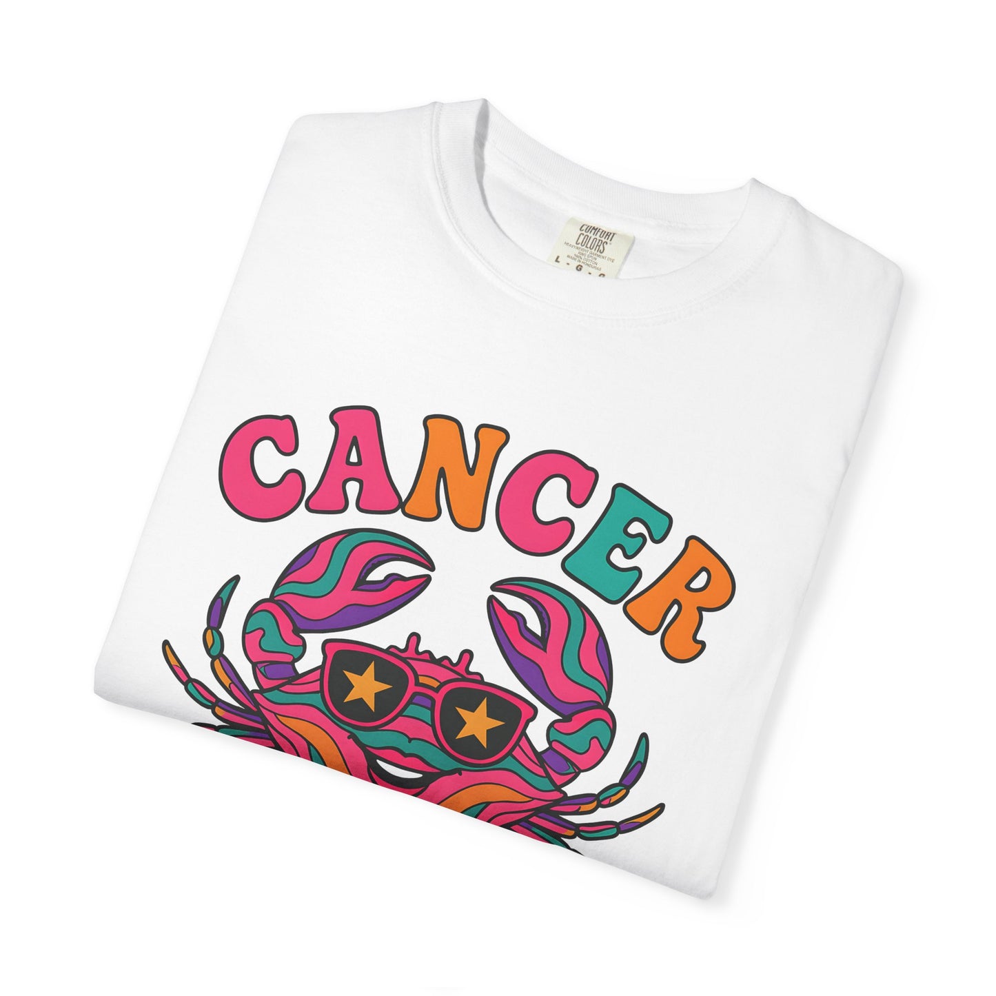 Cancer Vibes Tee – Colorful Retro Zodiac Shirt