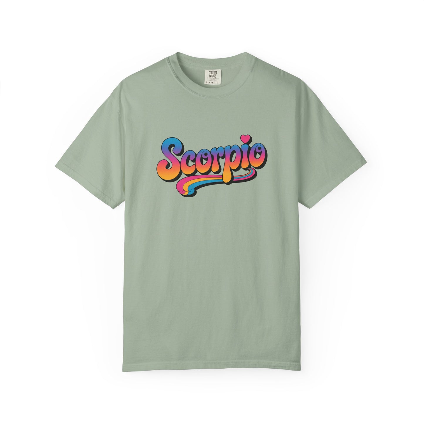 Scorpio Retro Groovy Tee – Multicolor Zodiac Shirt