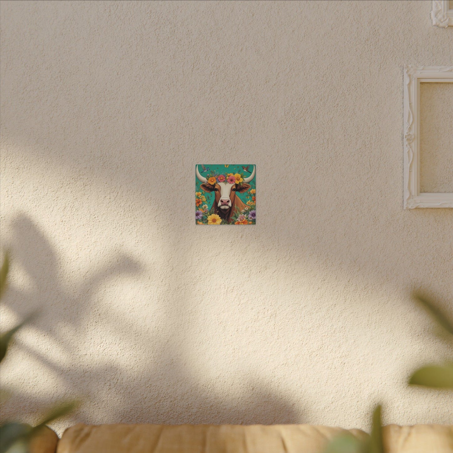 Bull in Bloom – Colorful Floral Taurus Wall Art
