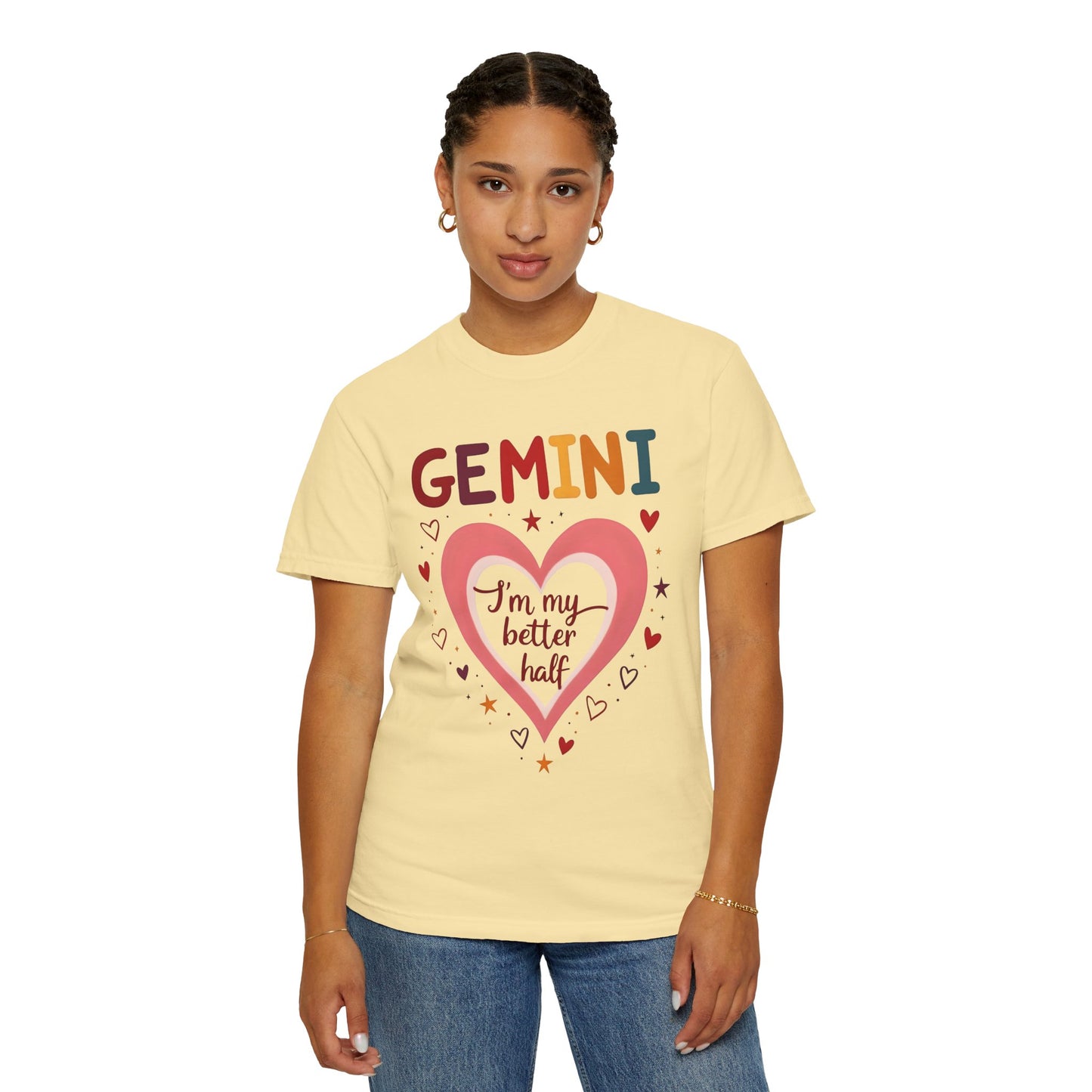 GEMINI Iām My Better Half Tee ā Colorful Retro Zodiac Shirt