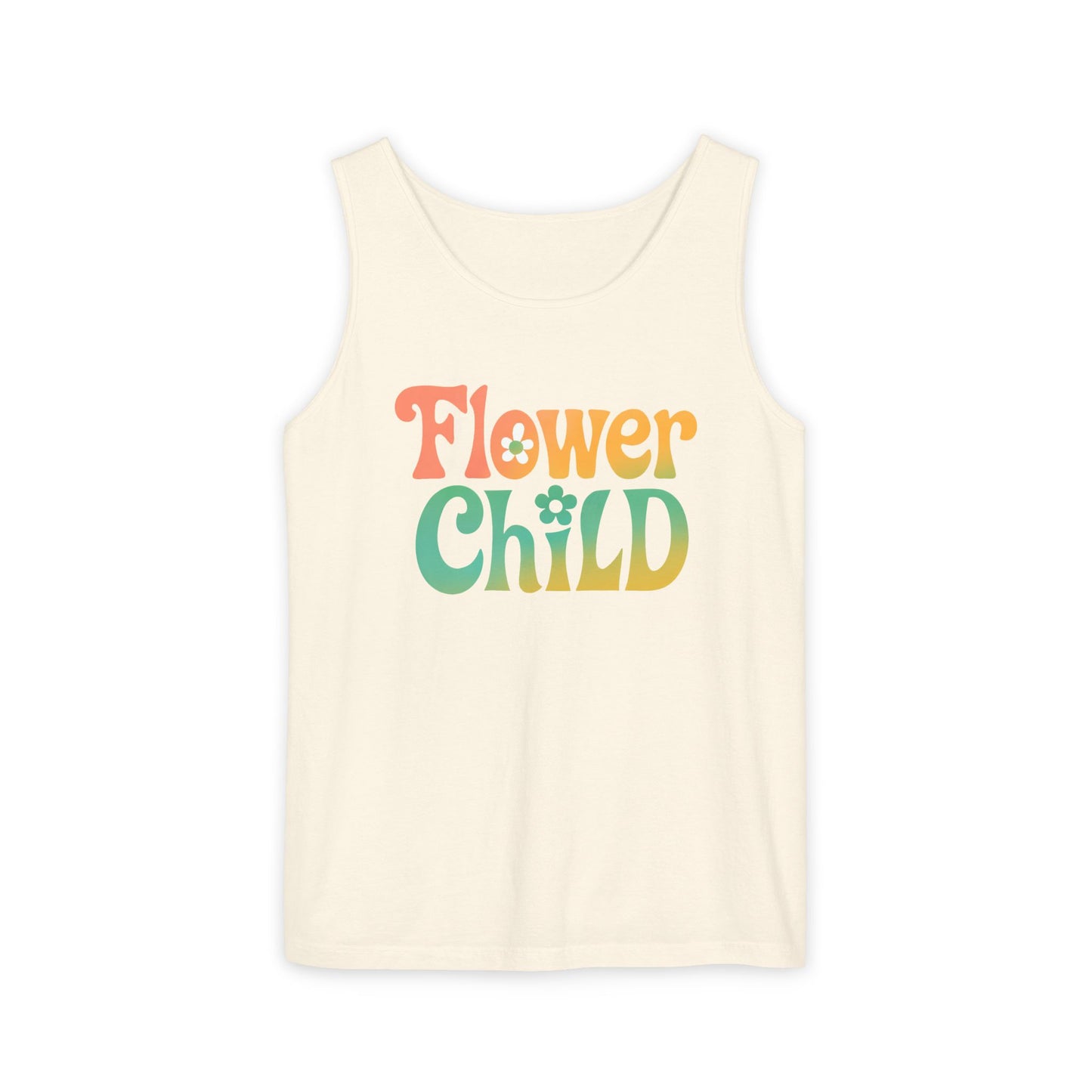 Flower Child - Boho Retro Style Sleeveless Tank (Unisex)