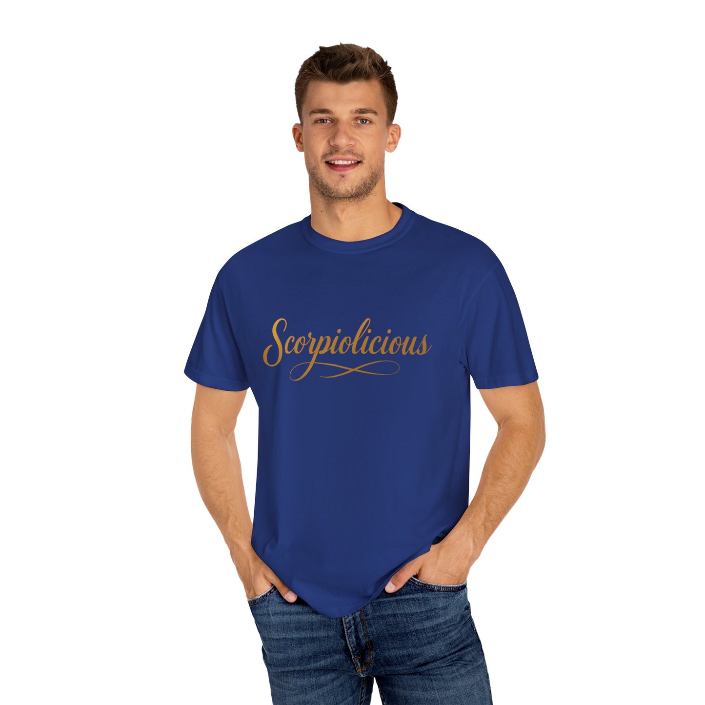 Scorpiolicious – Retro Script Scorpio Tee