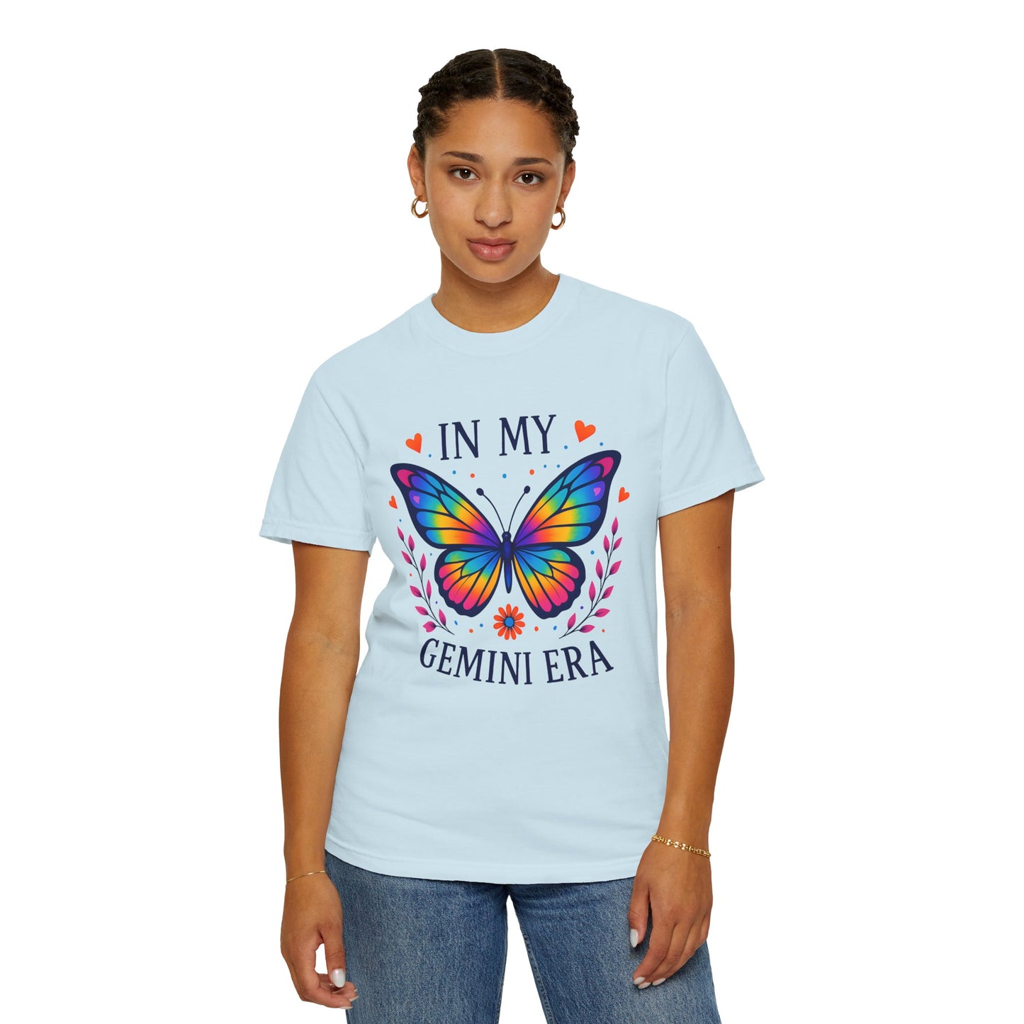 In My Gemini Era - Rainbow Butterfly Zodiac Tee