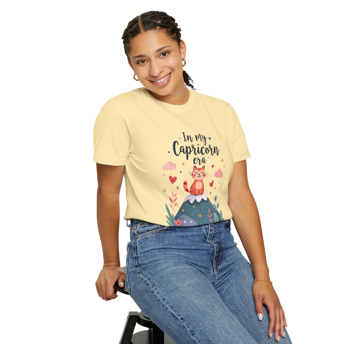 In My Capricorn Era – Cozy Cat Mountain Tee