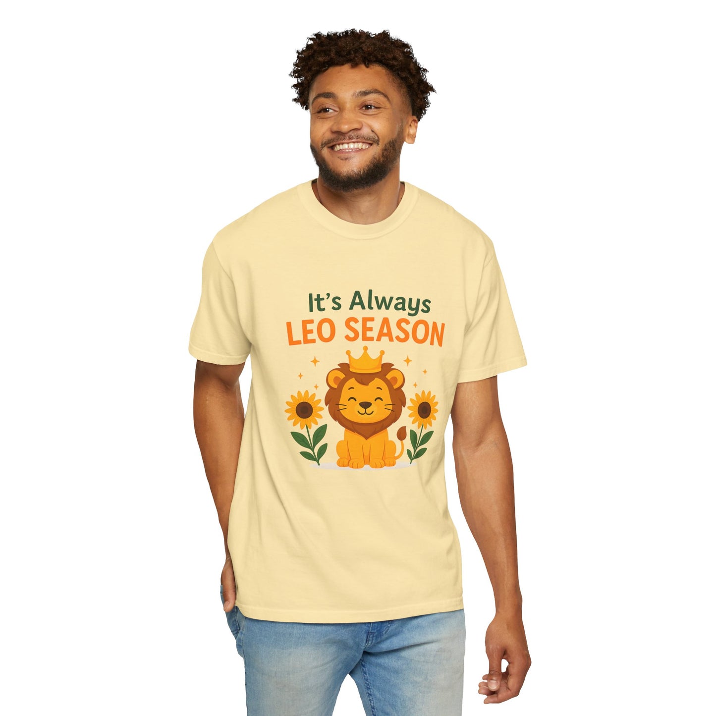 It’s Always Leo Season – Funny Sunflower Lion Tee