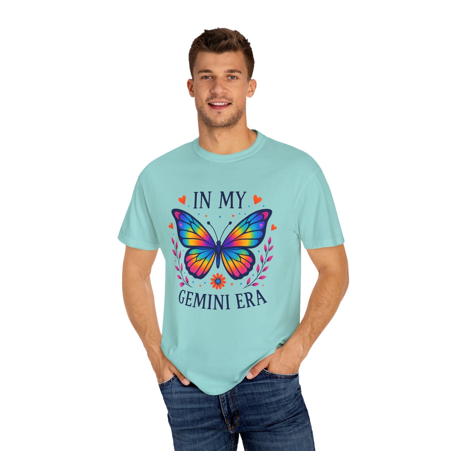 In My Gemini Era - Rainbow Butterfly Zodiac Tee