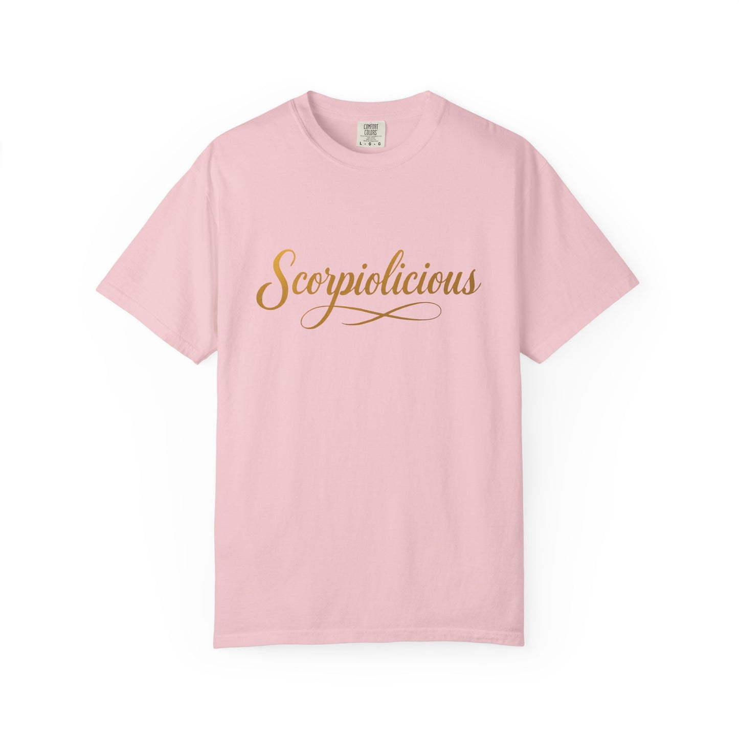 Scorpiolicious – Retro Script Scorpio Tee