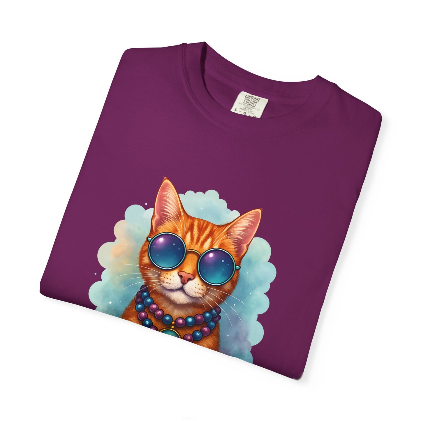 Aquarius One Cool Cat – Groovy Cosmic Kitty T-shirt