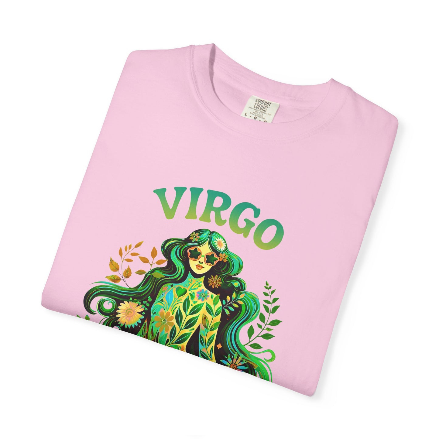 Virgo Flower Child – Vibrant Retro Zodiac Tee