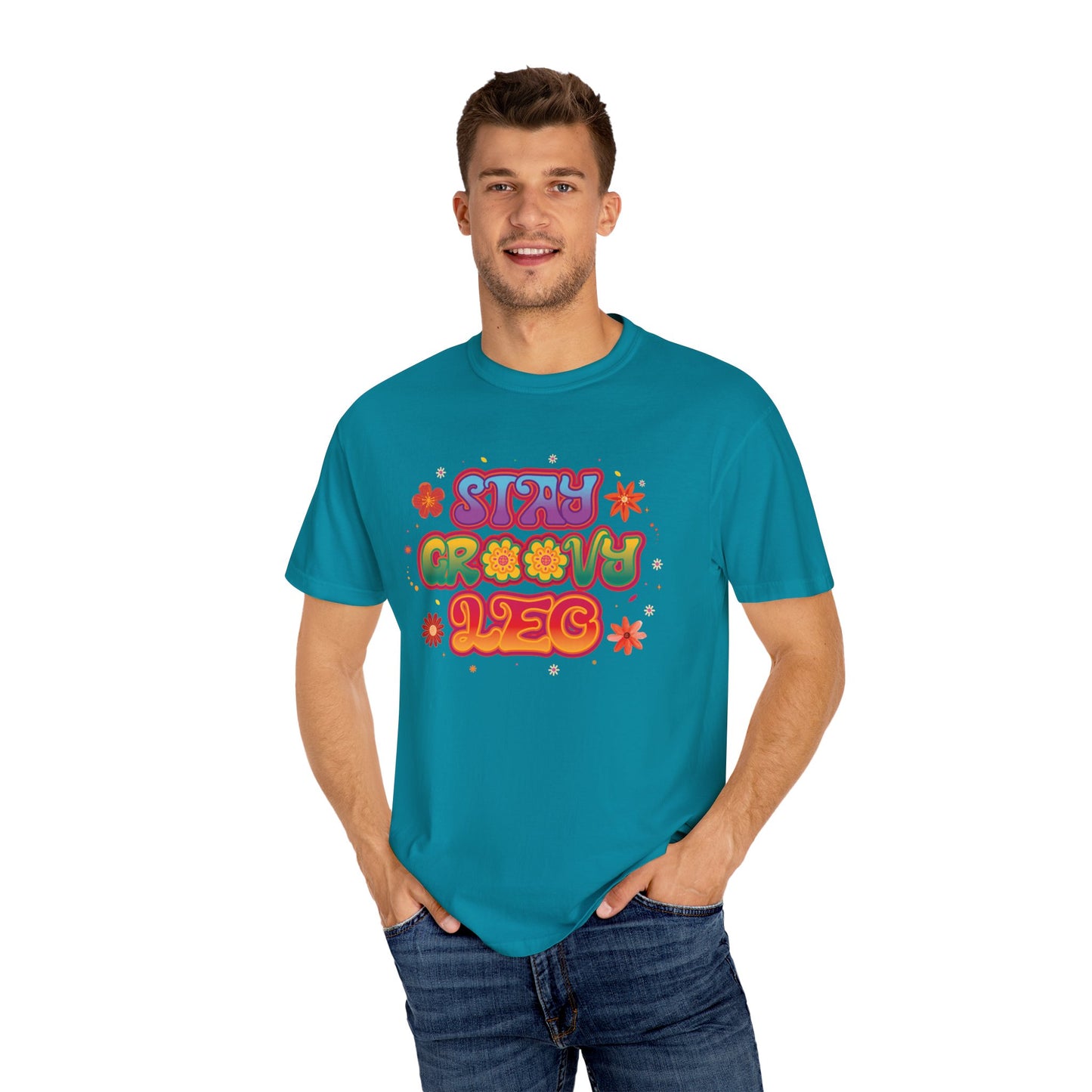 Stay Groovy Leo β Retro Zodiac Flower Power Tee