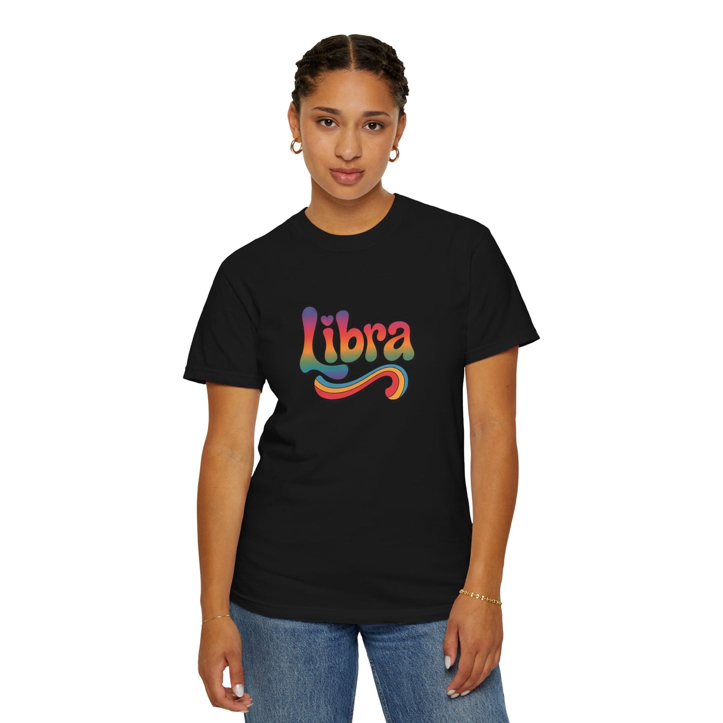 Libra β Retro Wavy Groovescape Zodiac Tee