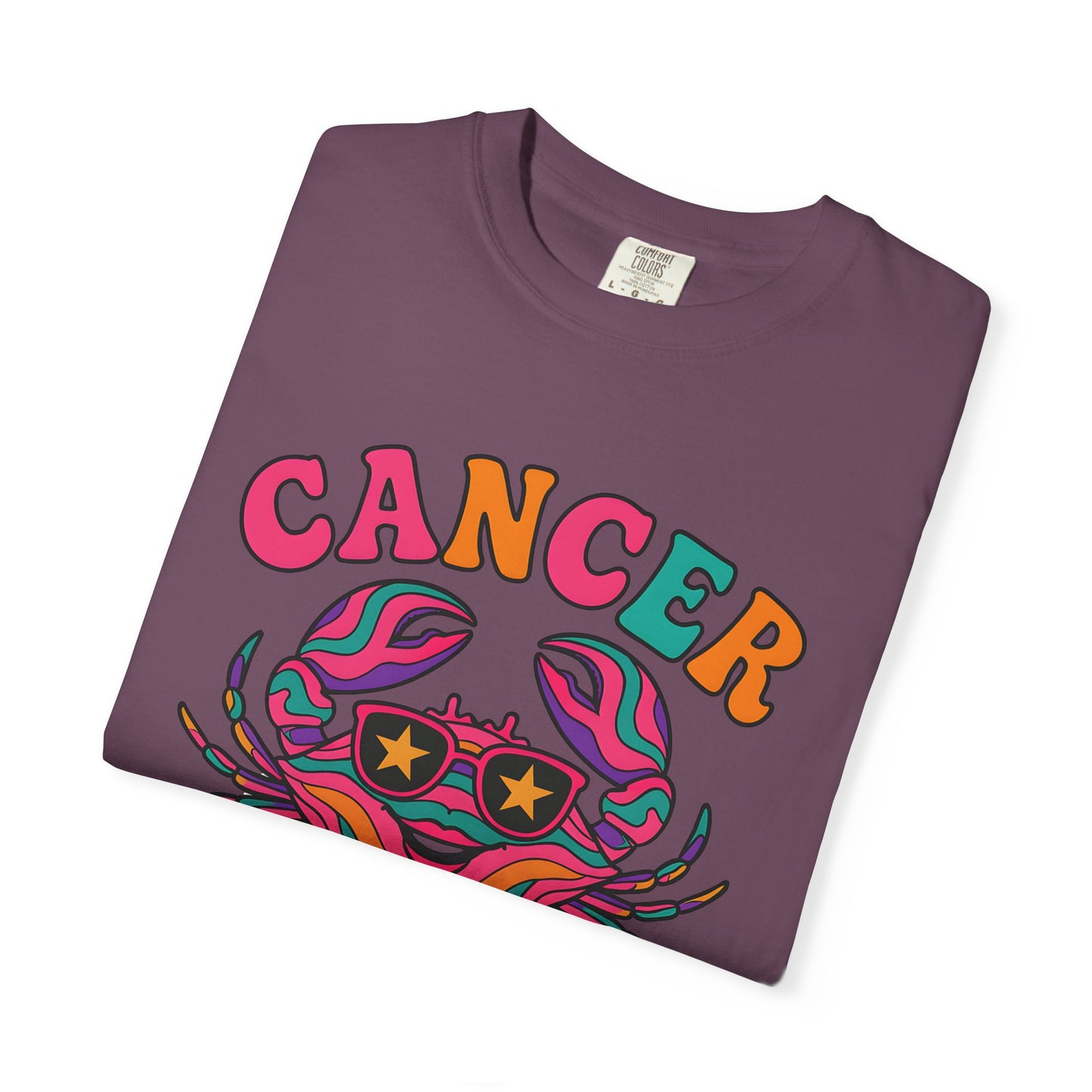 Cancer Vibes Tee – Colorful Retro Zodiac Shirt