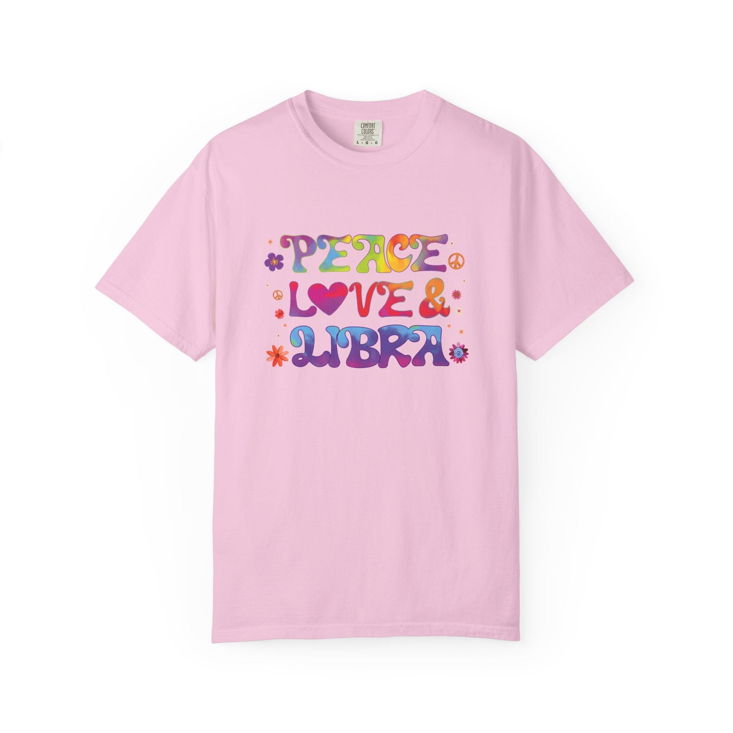 Peace Love & Libra – Groovy 70s-Inspired Zodiac Tee