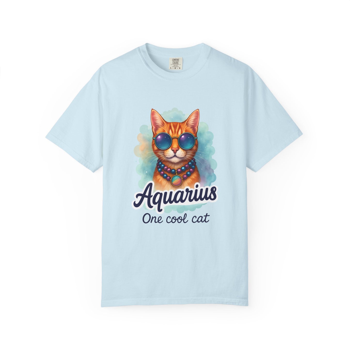 Aquarius One Cool Cat – Groovy Cosmic Kitty T-shirt