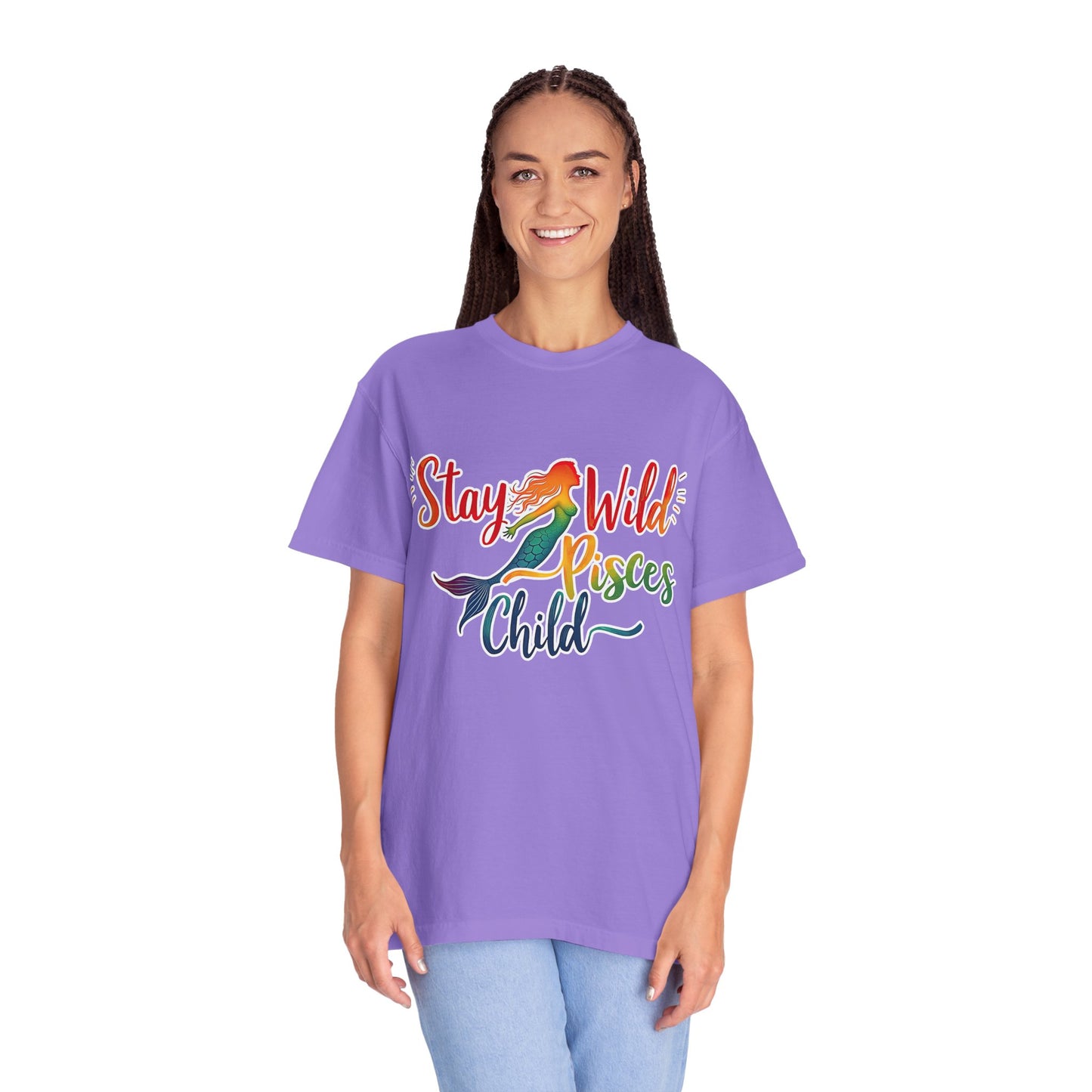 Stay Wild Pisces Child Tee β Colorful Mermaid Zodiac Shirt