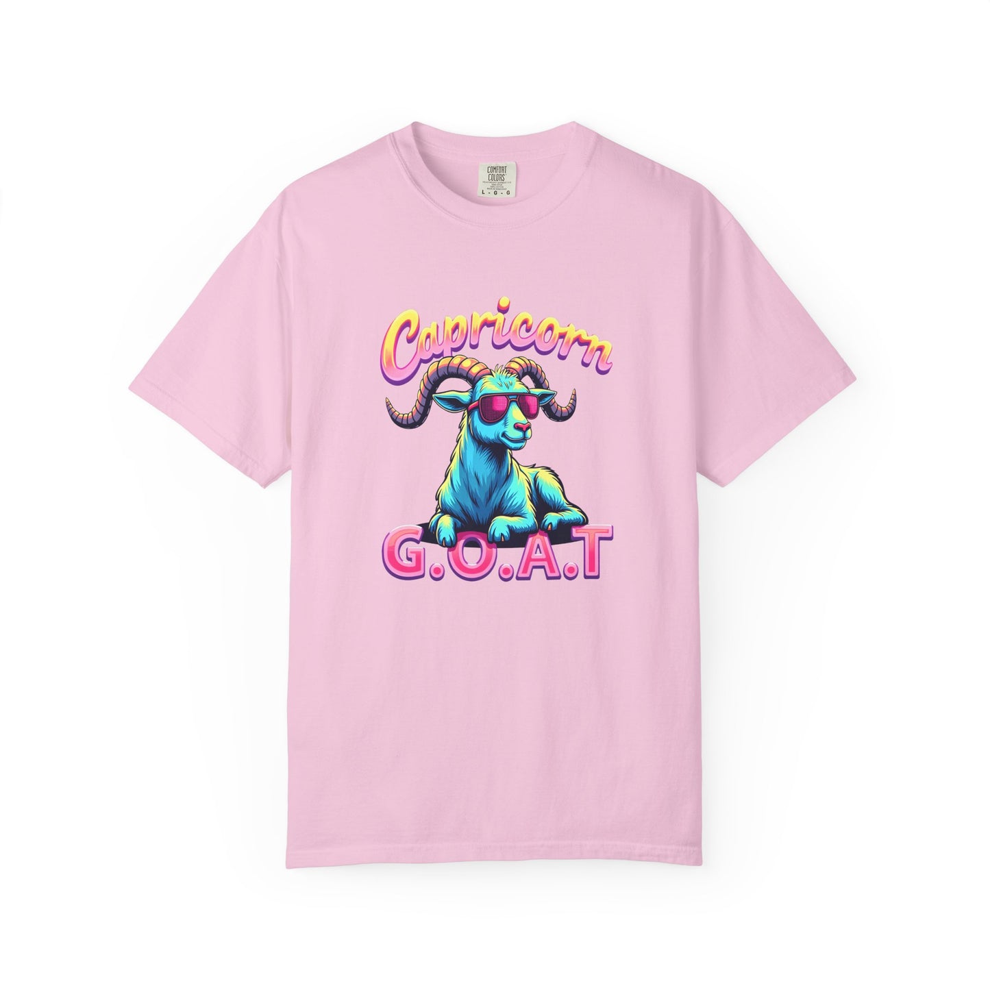 Capricorn G.O.A.T – Retro Neon Astrology Tee