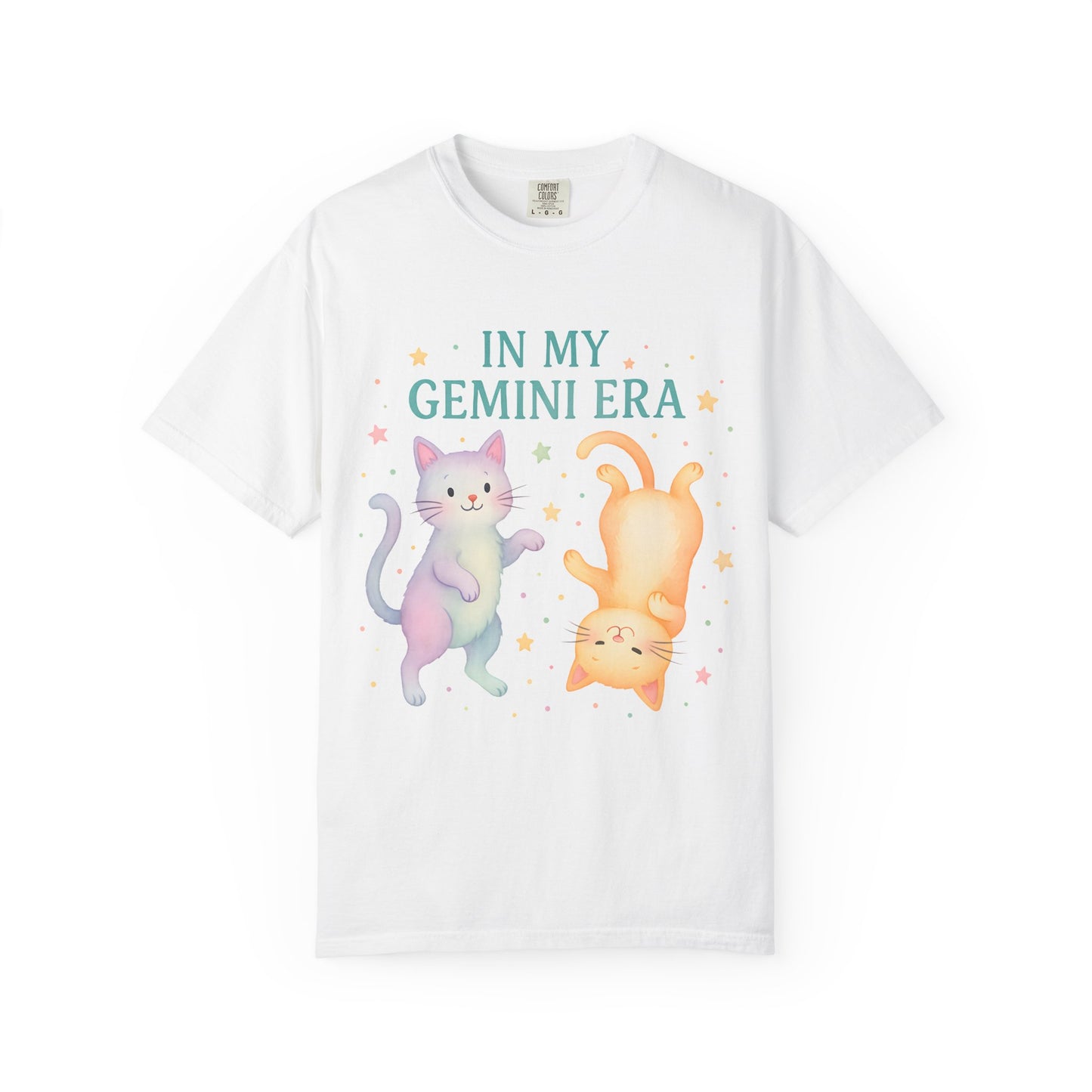 In My Gemini Era Tee β Playful Funny Cats Zodiac Shirt