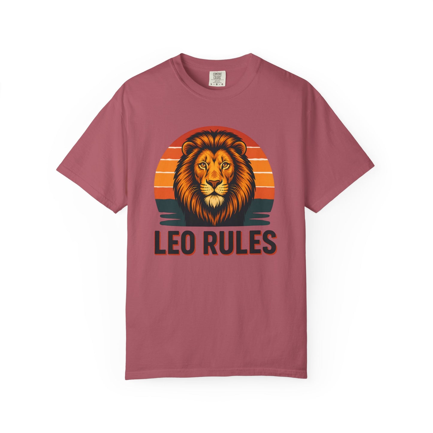 Leo Rules - Retro Rainbow Power Tee